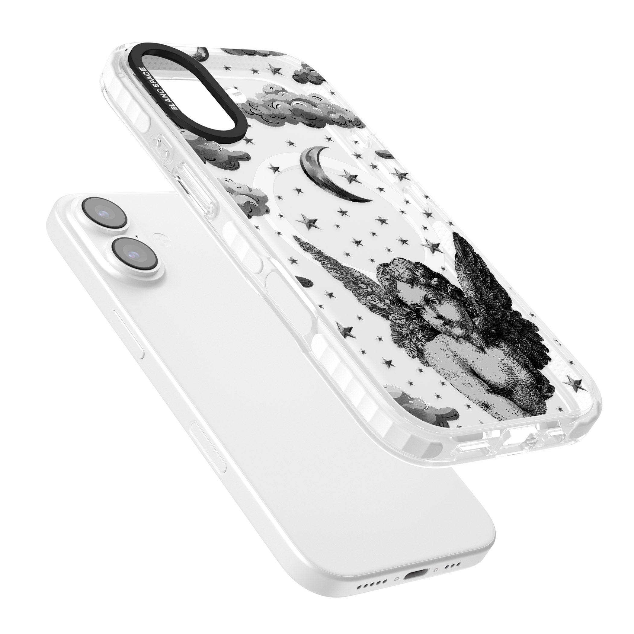 Celestial Cherub iPhone 17 Impact Pro Clear Phone Case Colours
