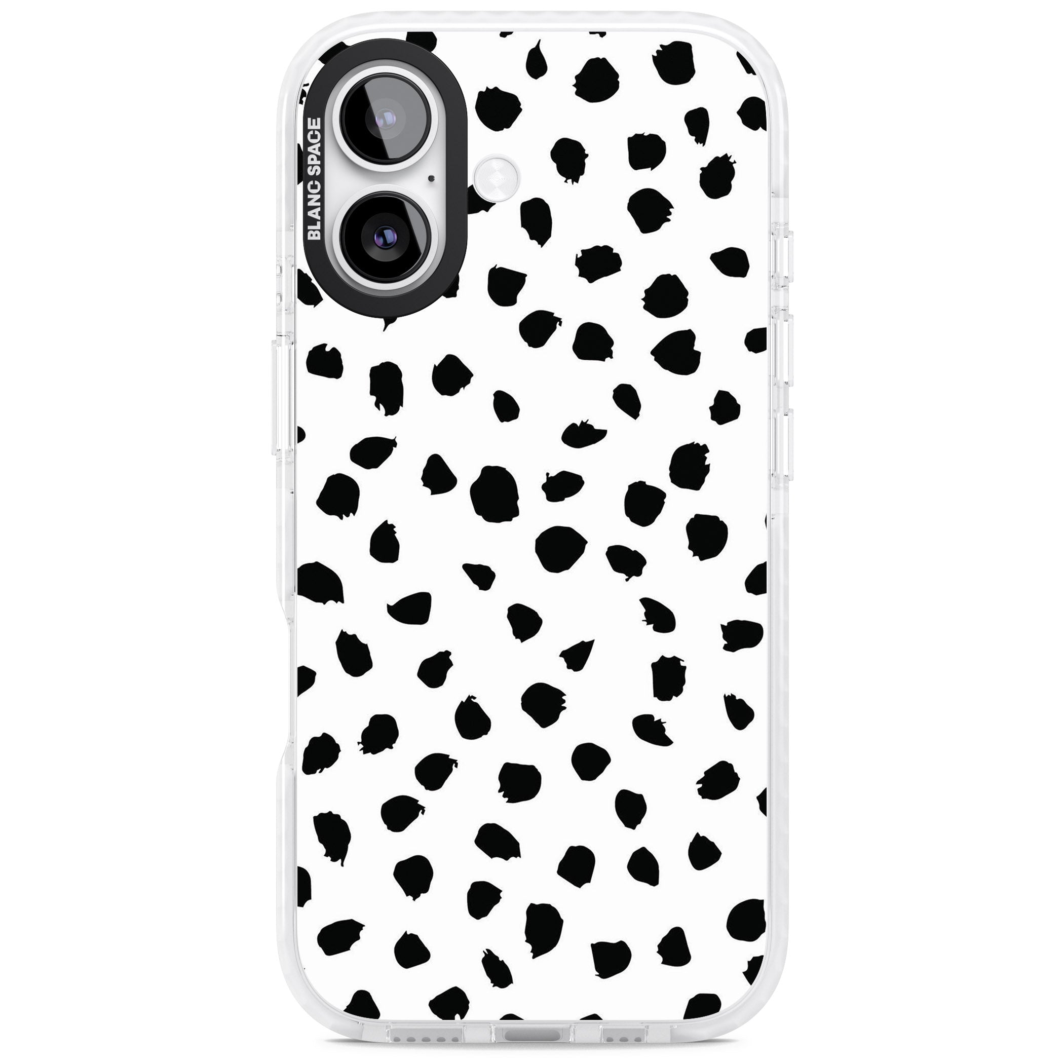 White Dalmatian Print iPhone 17 Impact Pro Clear Phone Case