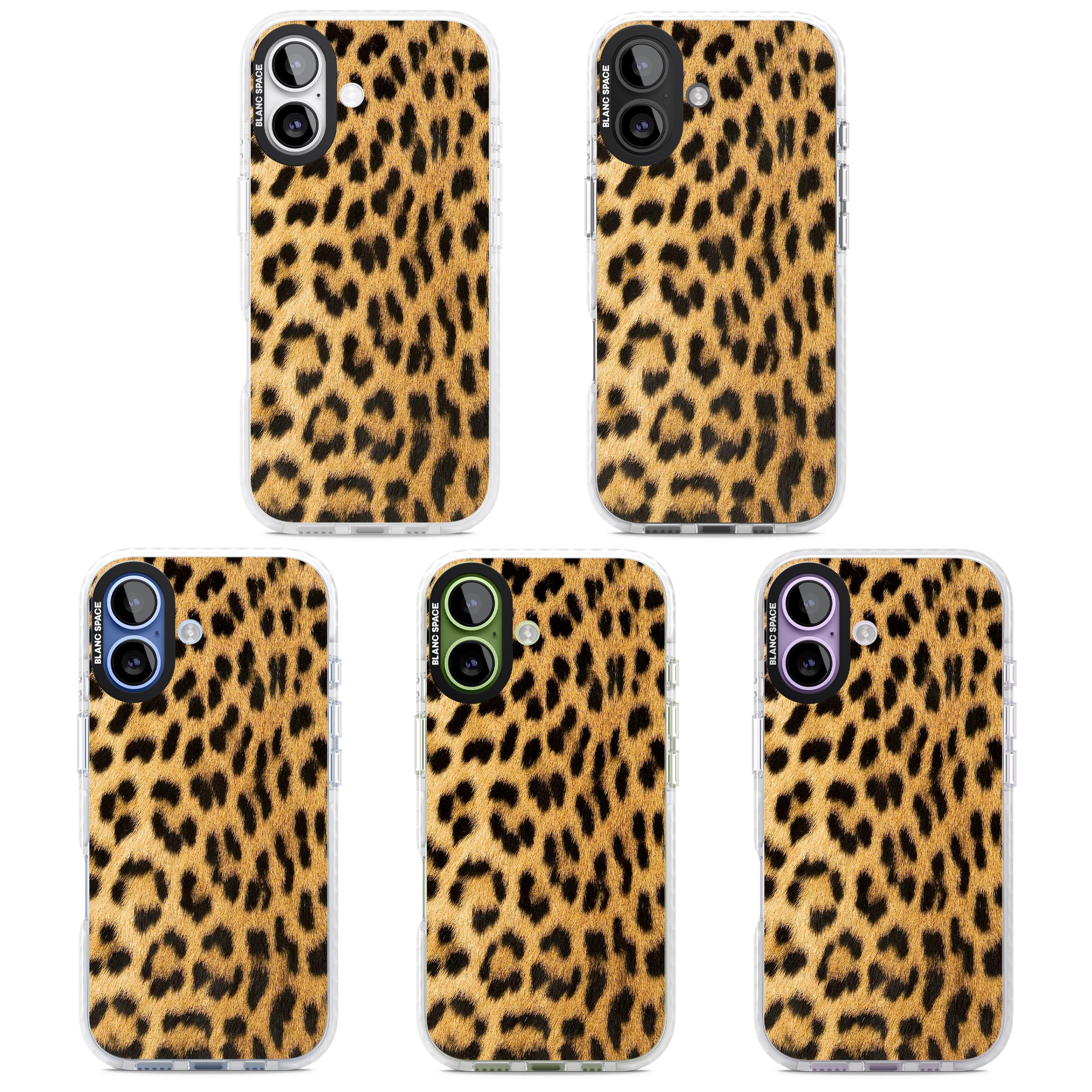 Designer Fashion Gold Leopard Print iPhone 17 Impact Pro Clear Phone Case APT Impact Protection