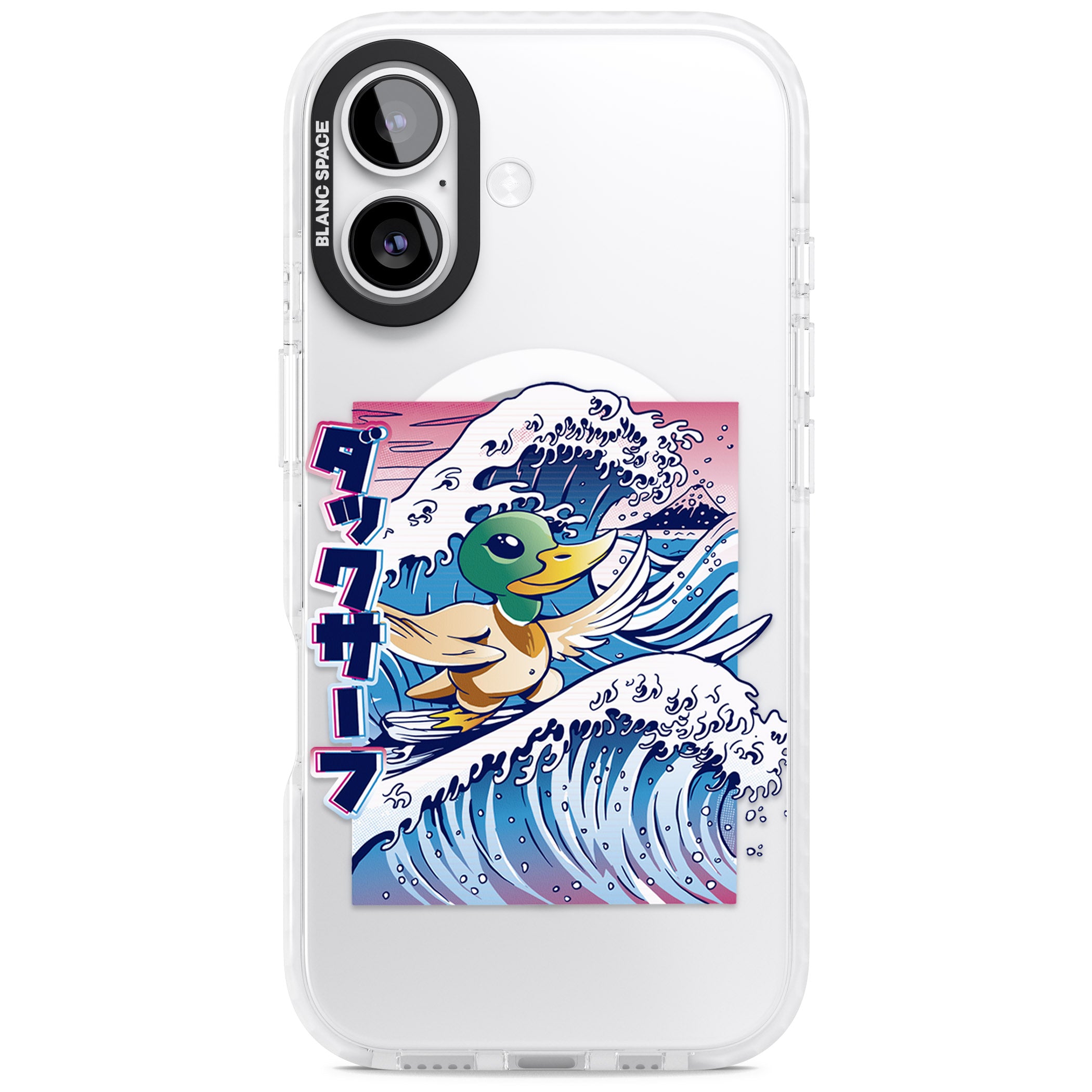 Duck Surf iPhone 17 Impact Pro Clear Phone Case