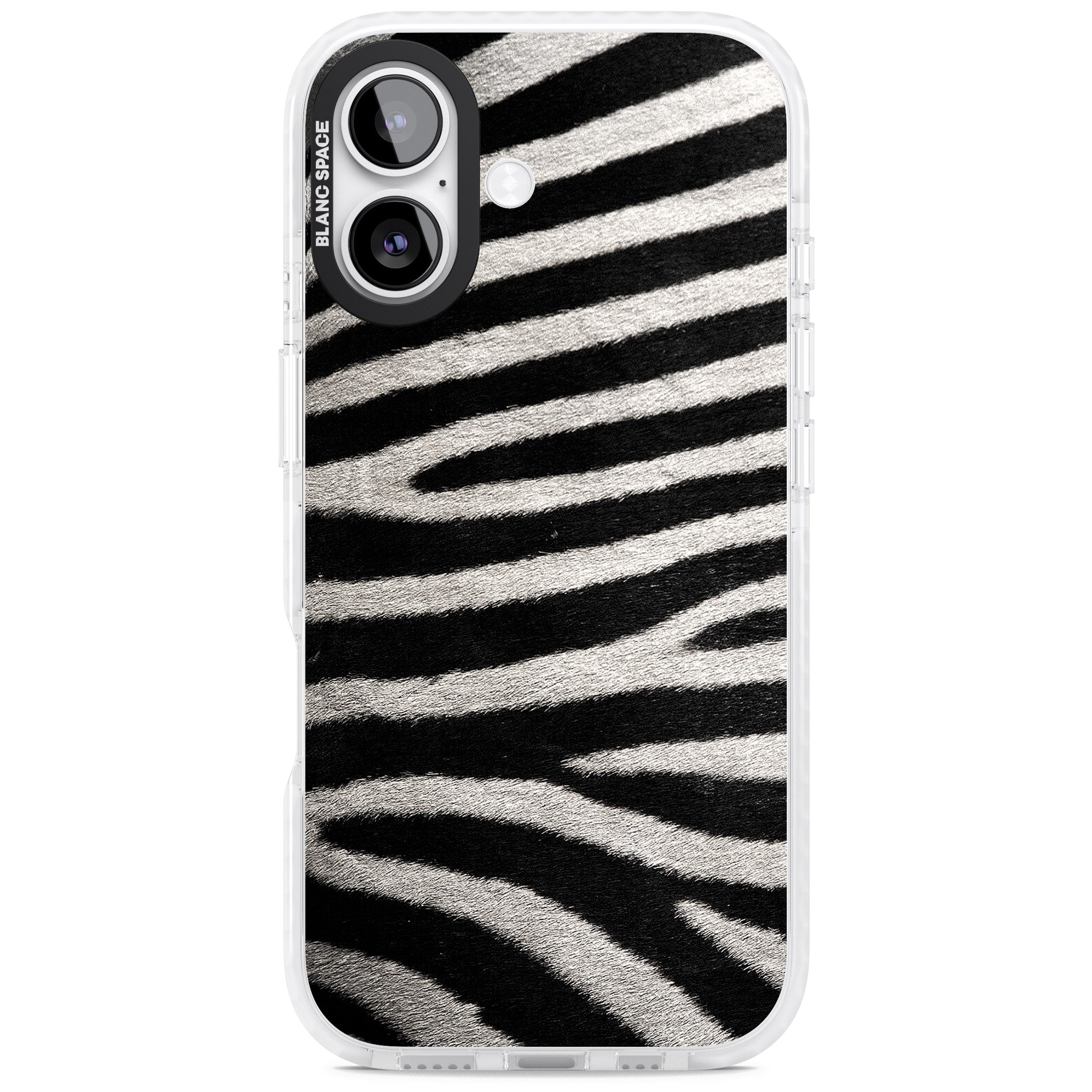 Zebra Print iPhone 17 Impact Pro Clear Phone Case