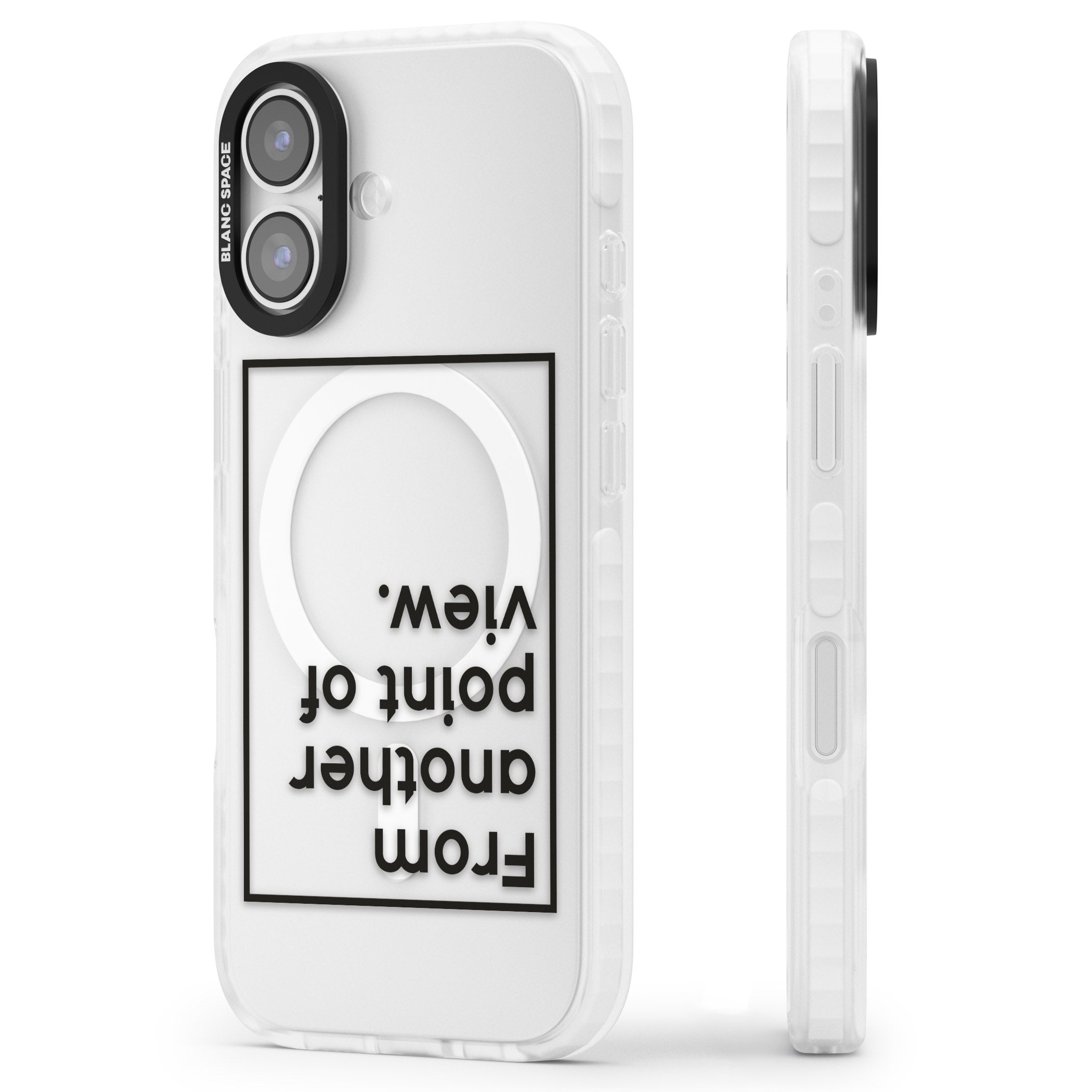 Another Point Of View iPhone 17 Impact Pro Clear Phone Case Side Profile