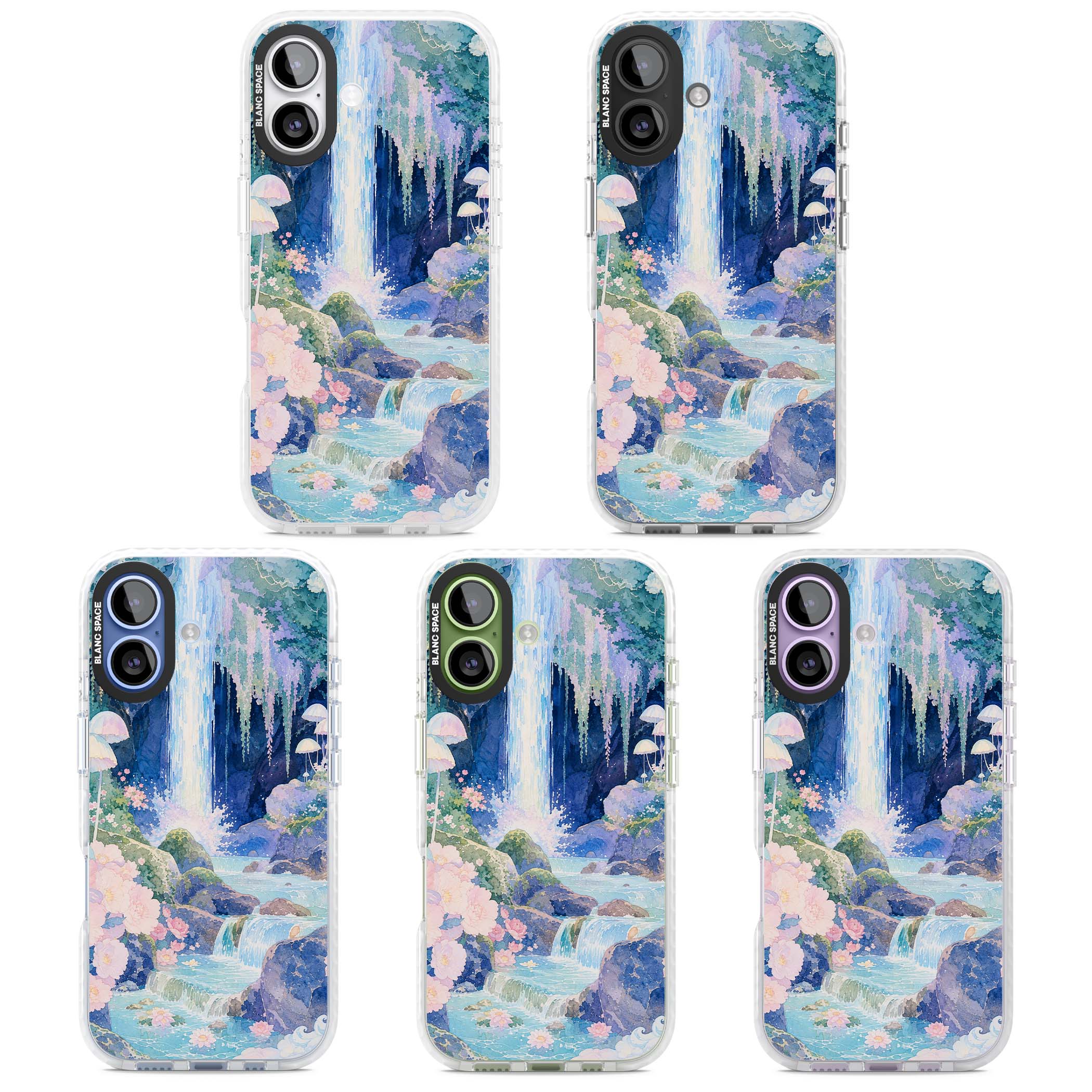 Mystic Waterfall art iPhone case | Impact Magsafe case for iPhone 17