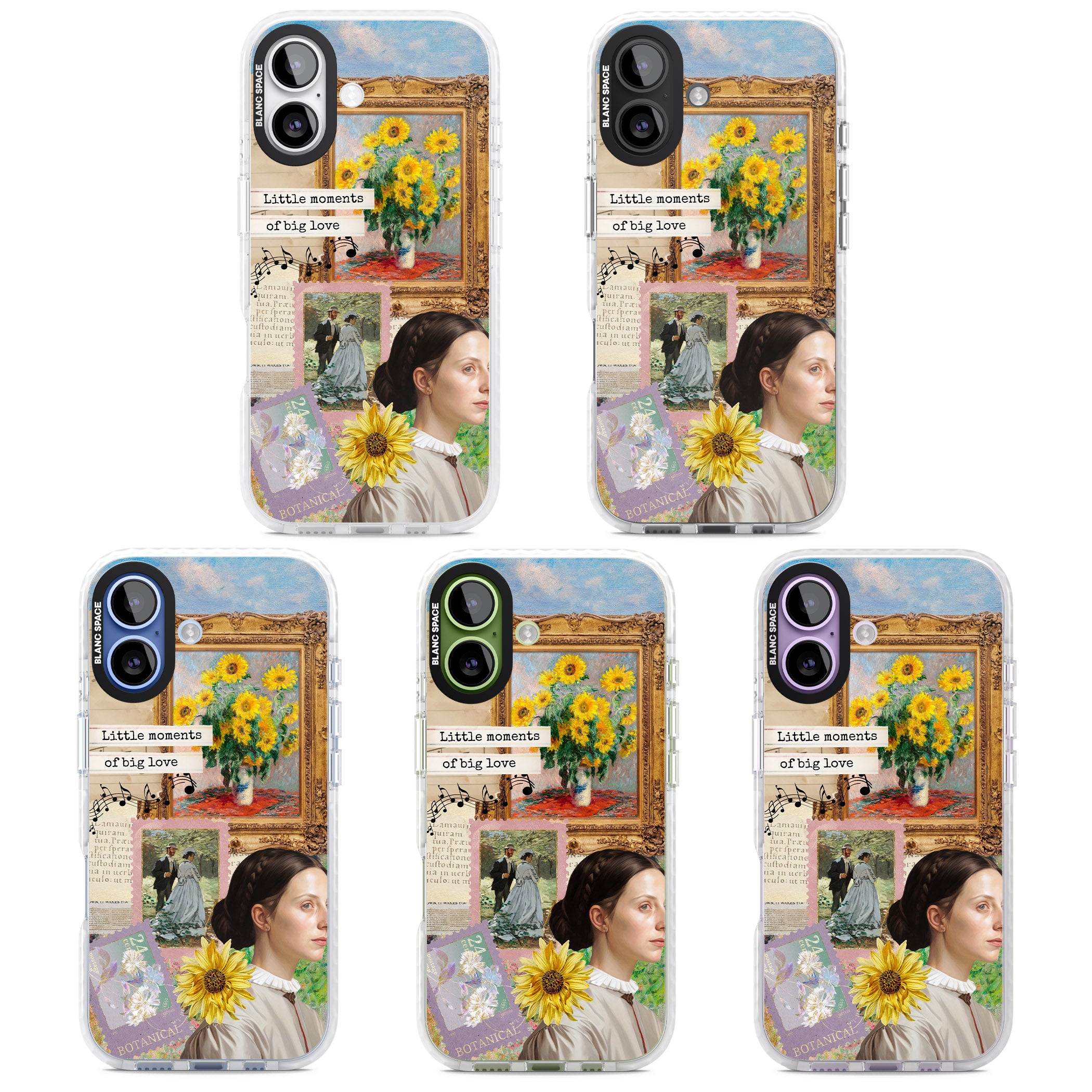 Monet 'Little Moments' Collage iPhone 17 Impact Pro Clear Phone Case APT Impact Protection