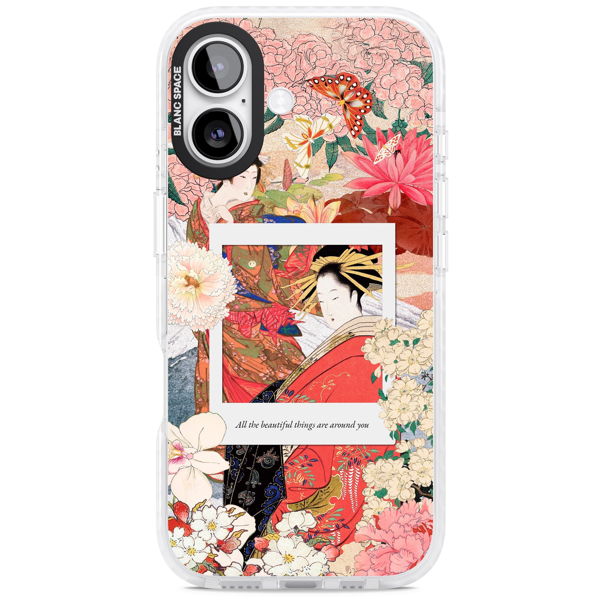Woodblock Geisha iPhone 17 Impact Pro Clear Phone Case