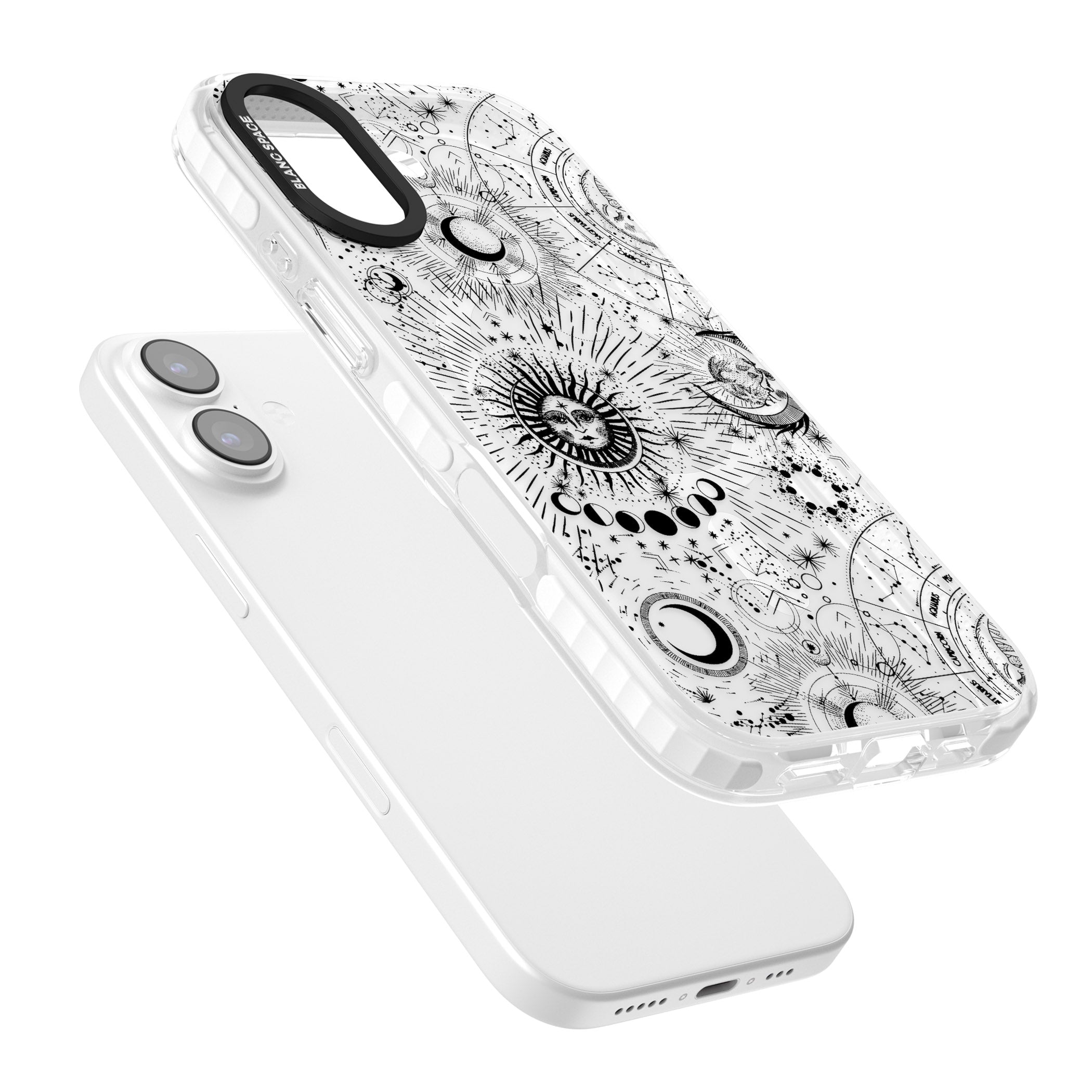 Suns & Zodiac Solar Chart iPhone 17 Impact Pro Clear Phone Case Colours