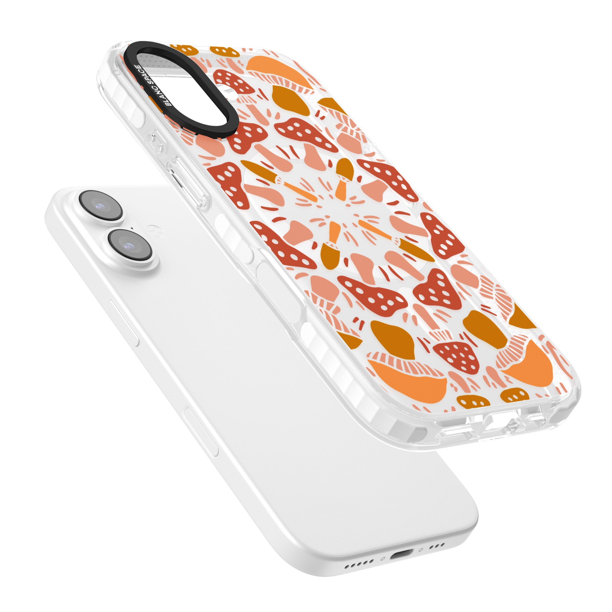 Mushroom Medley iPhone 17 Impact Pro Clear Phone Case Colours