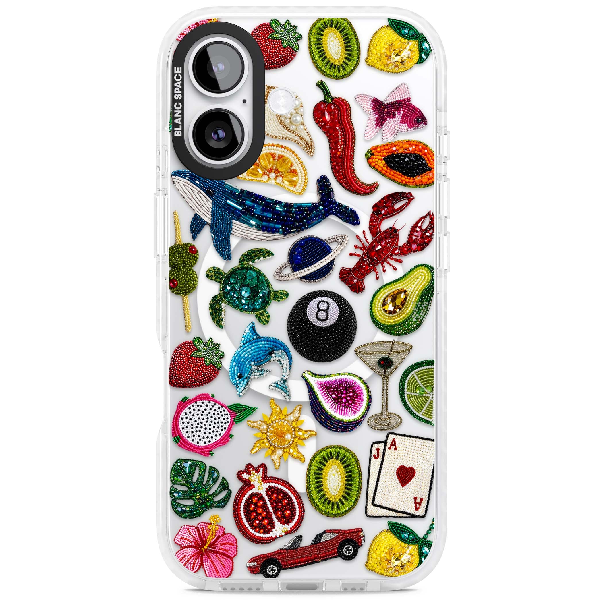 Beaded Mix cute iPhone case | Impact Magsafe case for iPhone 17