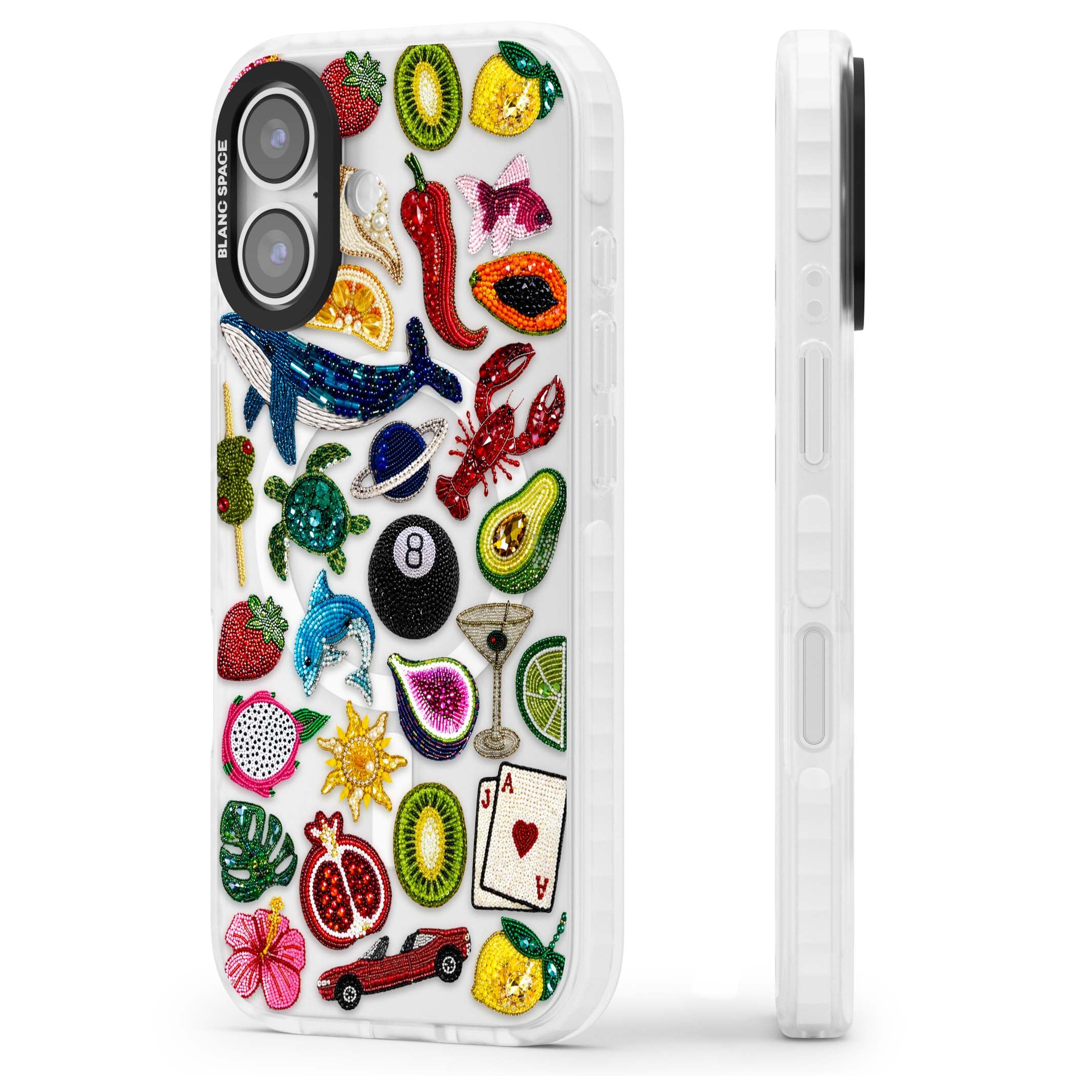 Beaded Mix cute iPhone case | Impact Magsafe case for iPhone 17