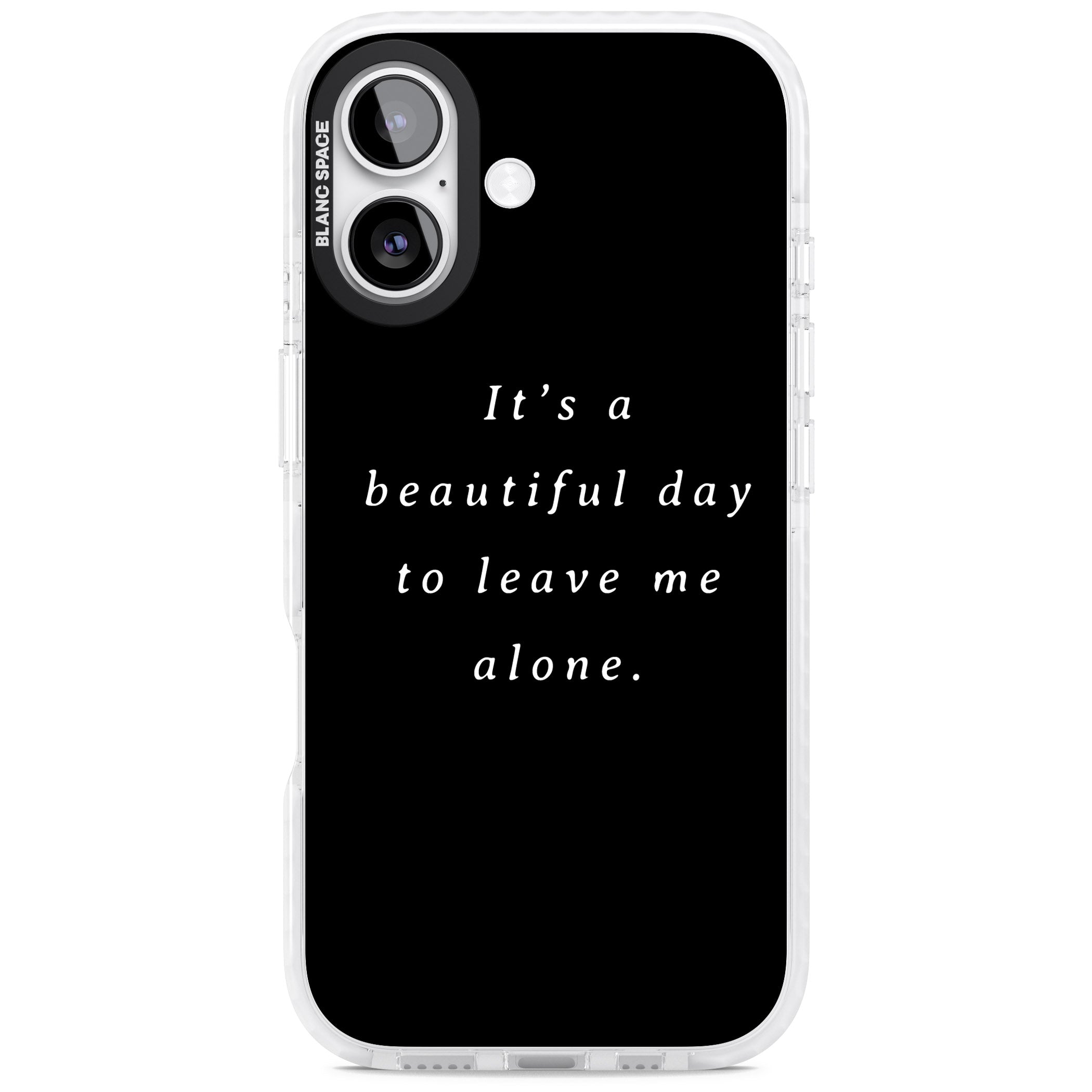 Beautiful Day Quote iPhone 17 Impact Pro Clear Phone Case
