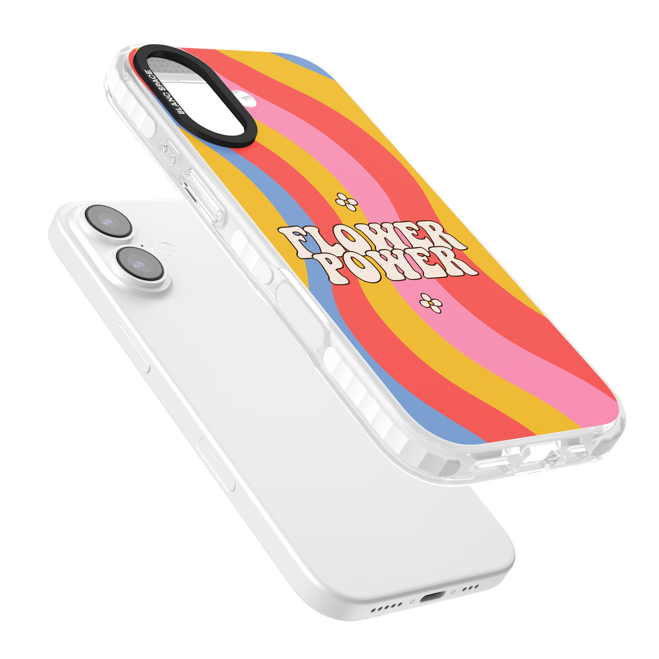 Melting Flower Power iPhone 17 Impact Pro Clear Phone Case Colours