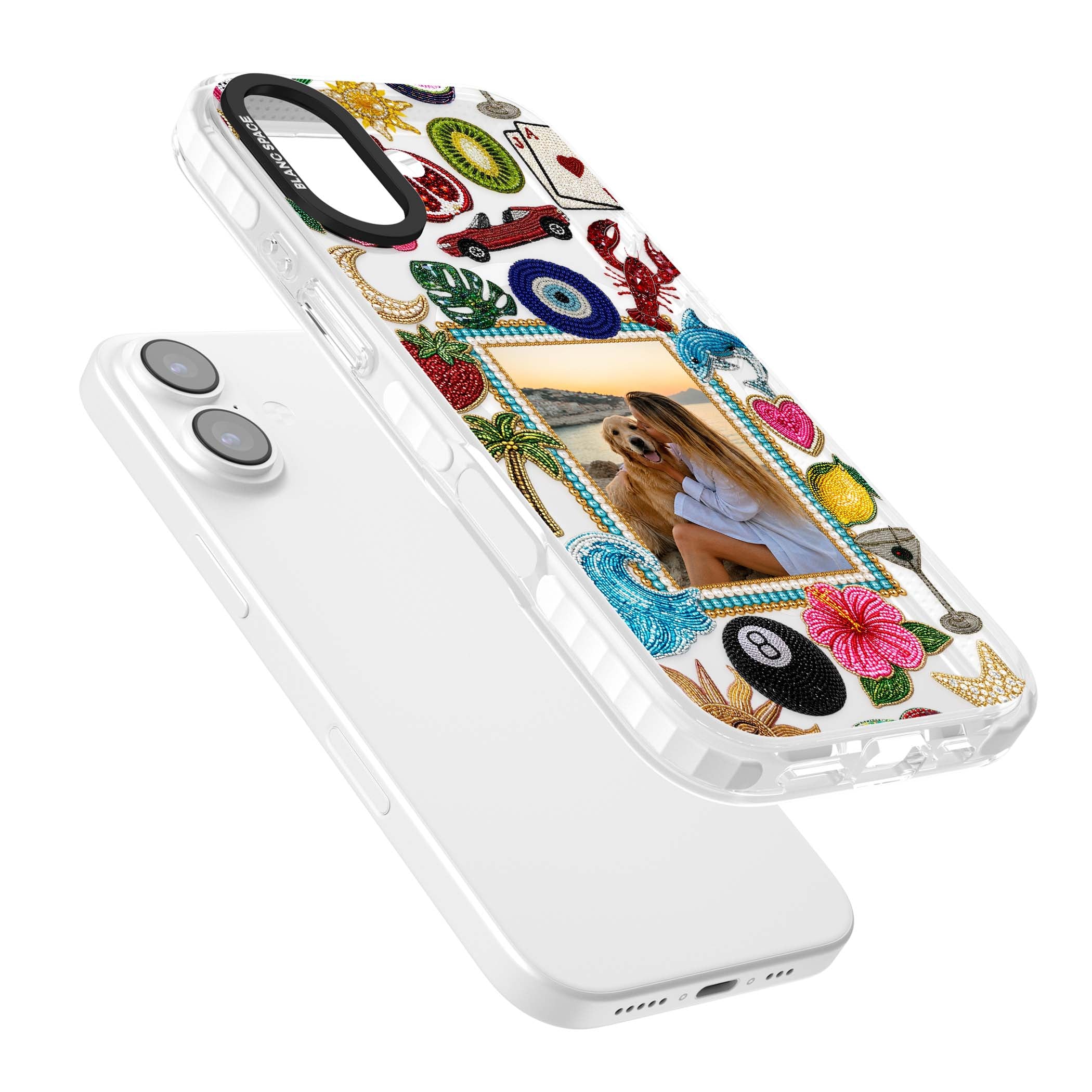 Beaded Photo coastal iPhone case | Impact Magsafe case for iPhone 17