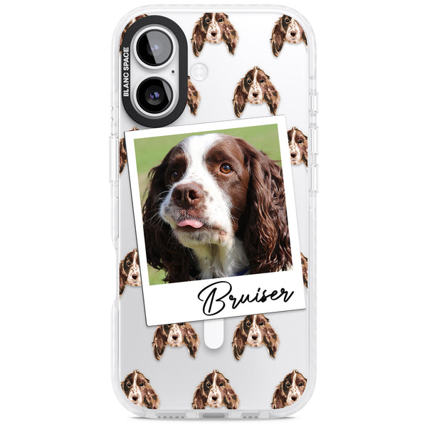 Personalised Springer Spaniel Instant Camera Photo