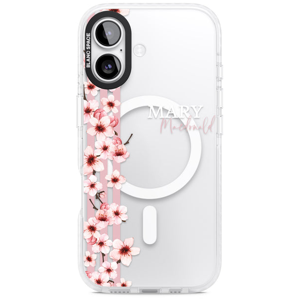 Personalised Cherry Blossom Stripe