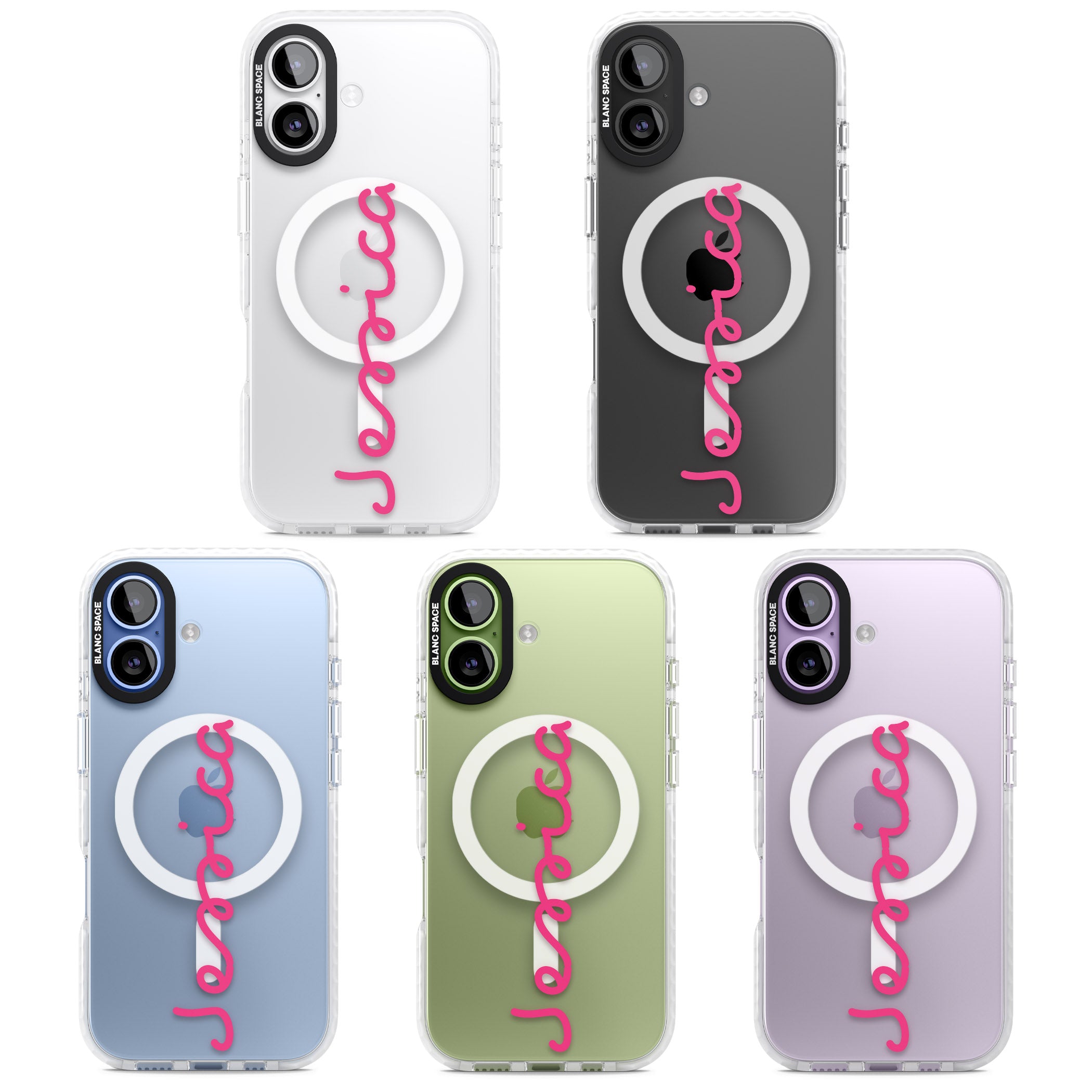 Personalised Summer Name iPhone 17 Impact Pro Clear Phone Case APT Impact Protection