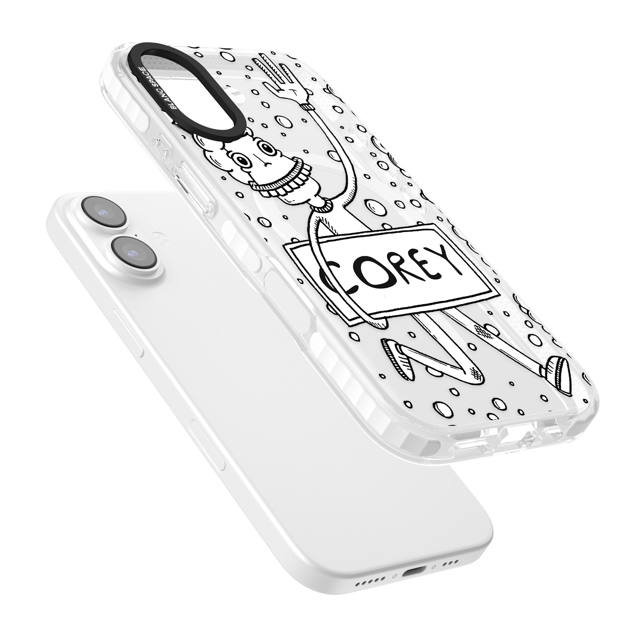 Personalised Banner Boy iPhone 17 Impact Pro Clear Phone Case Colours