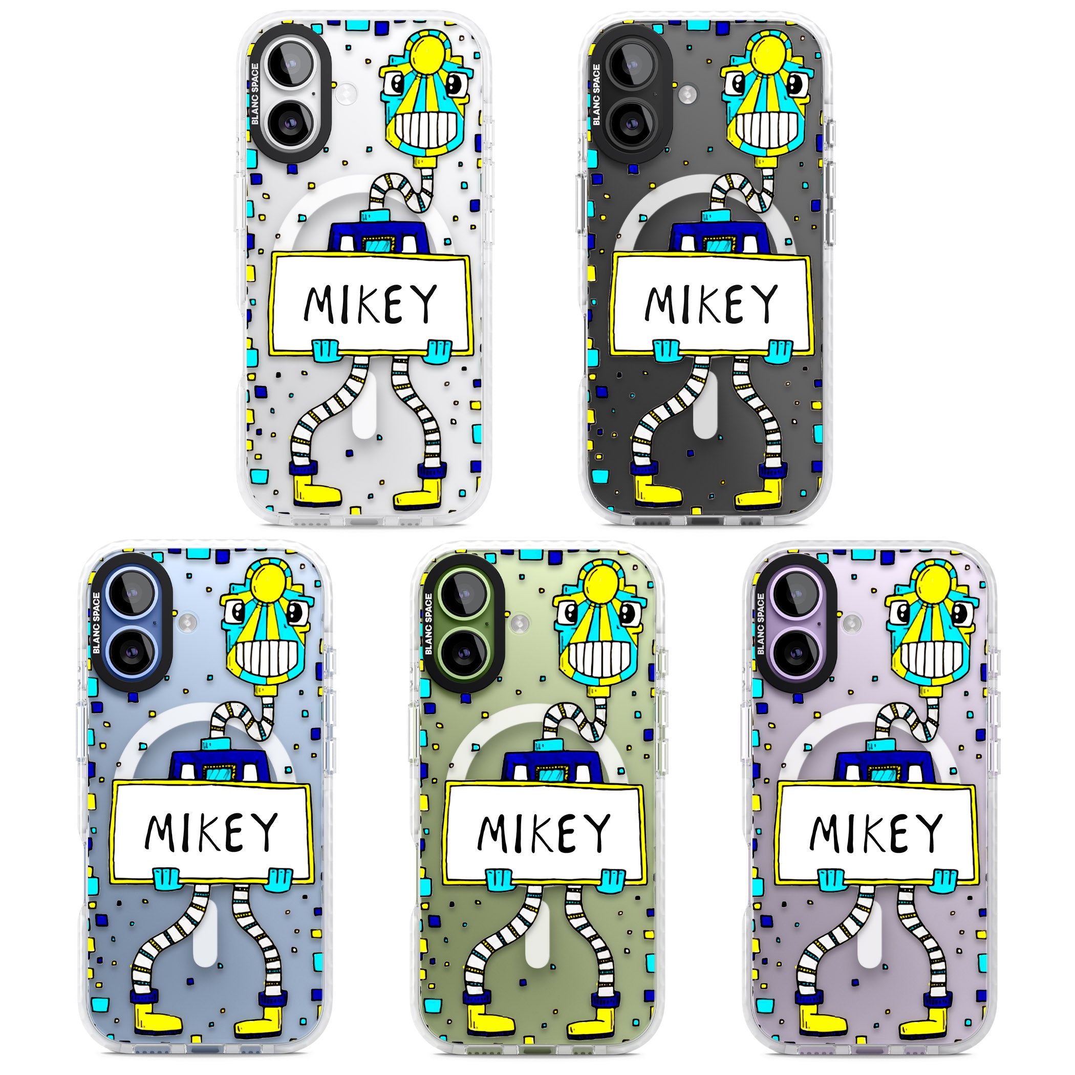 Personalised Tubes Guy iPhone 17 Impact Pro Clear Phone Case APT Impact Protection