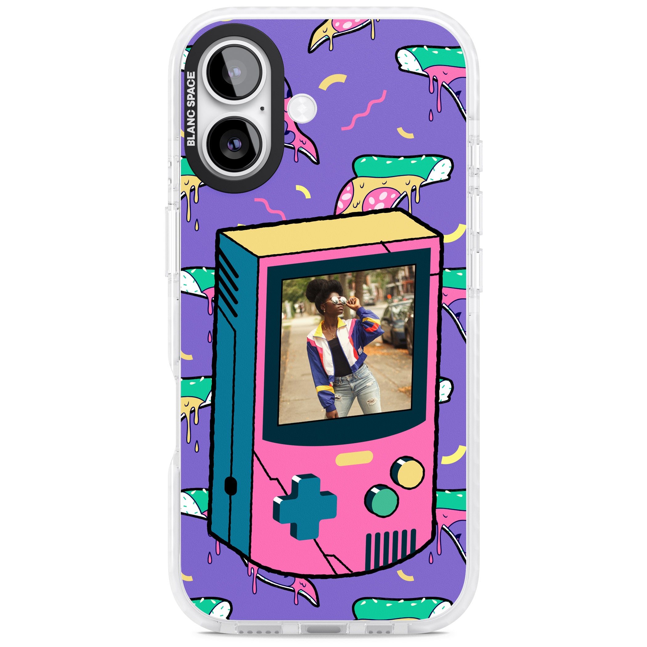 Personalised Retro Game Photo Case iPhone 17 Impact Pro Clear Phone Case