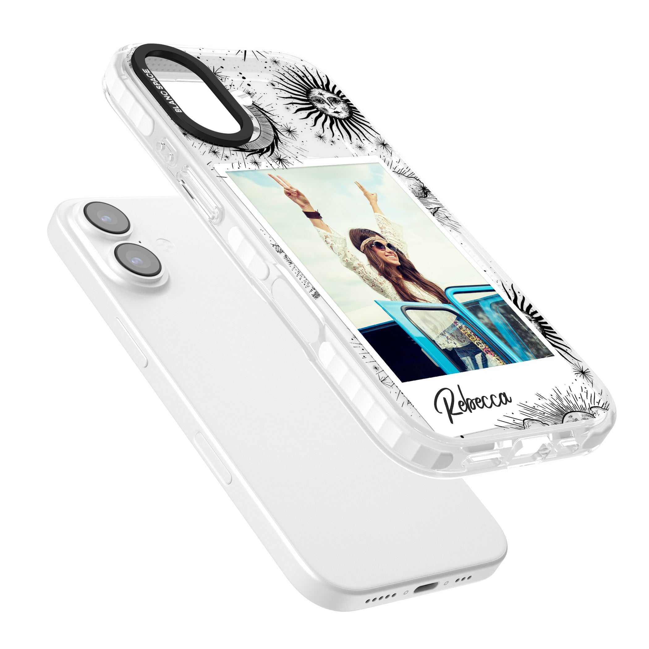 Personalised Astrology Instant Photo iPhone 17 Impact Pro Clear Phone Case Colours