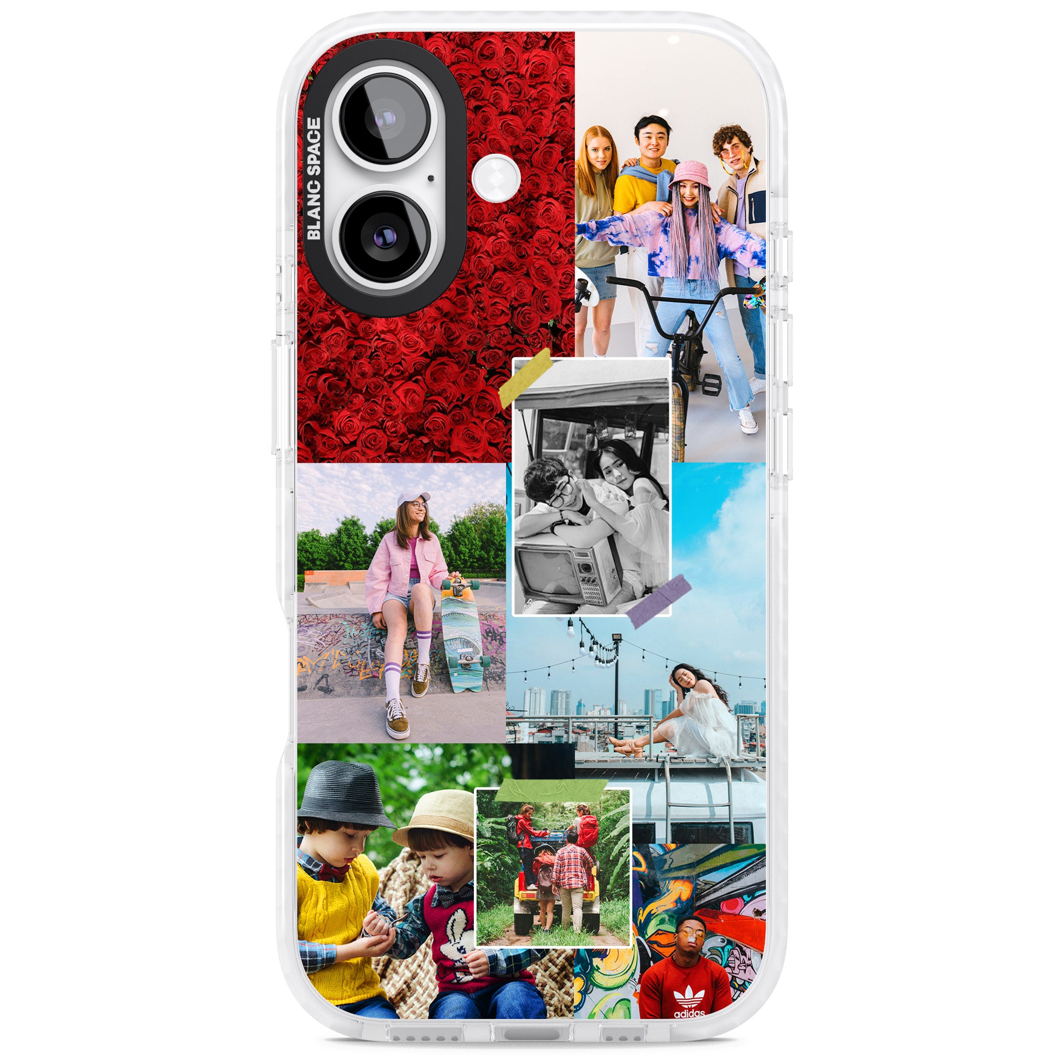 Personalised Photo Collage iPhone 17 Impact Pro Clear Phone Case