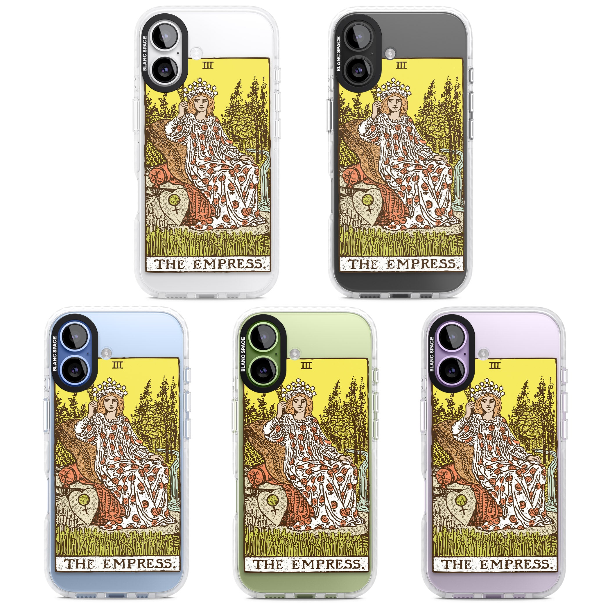Personalised The Empress Tarot Card (Color) iPhone 17 Impact Pro Clear Phone Case APT Impact Protection