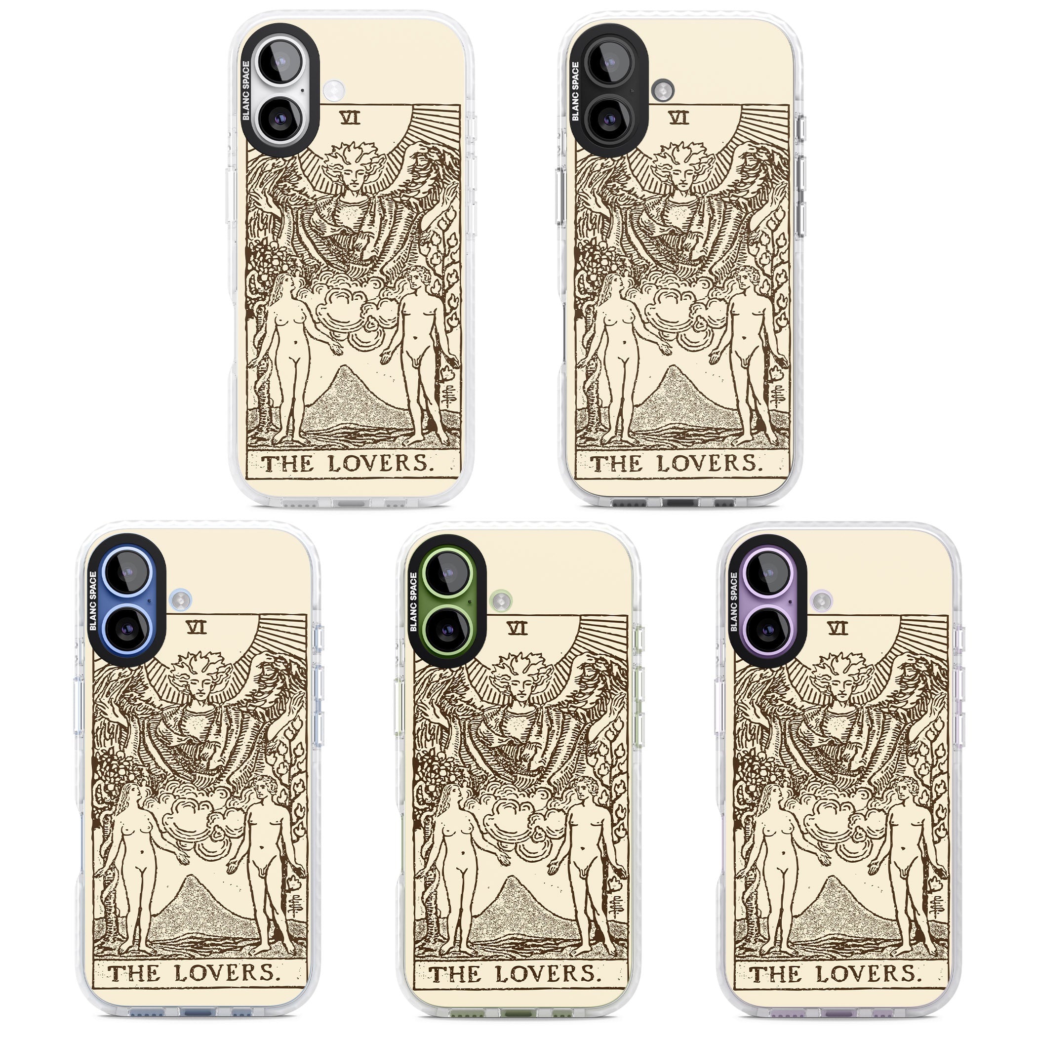 Personalised The Lovers Tarot Card (Cream) iPhone 17 Impact Pro Clear Phone Case APT Impact Protection
