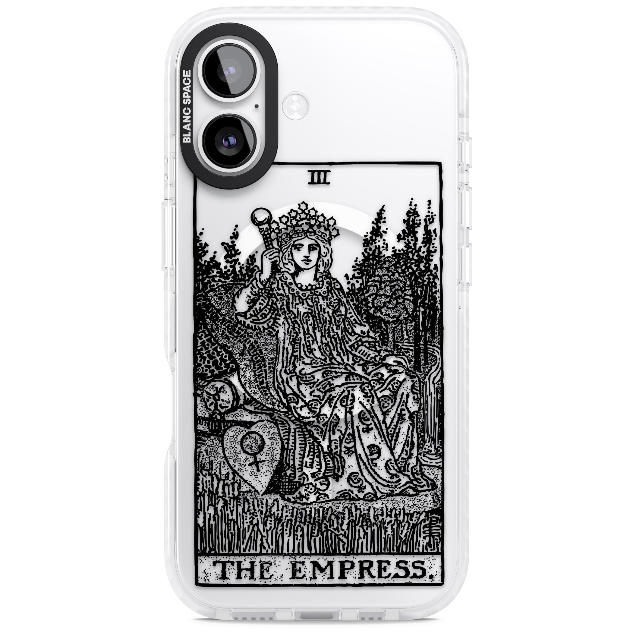 Personalised The Empress Tarot Card (Clear) iPhone 17 Impact Pro Clear Phone Case