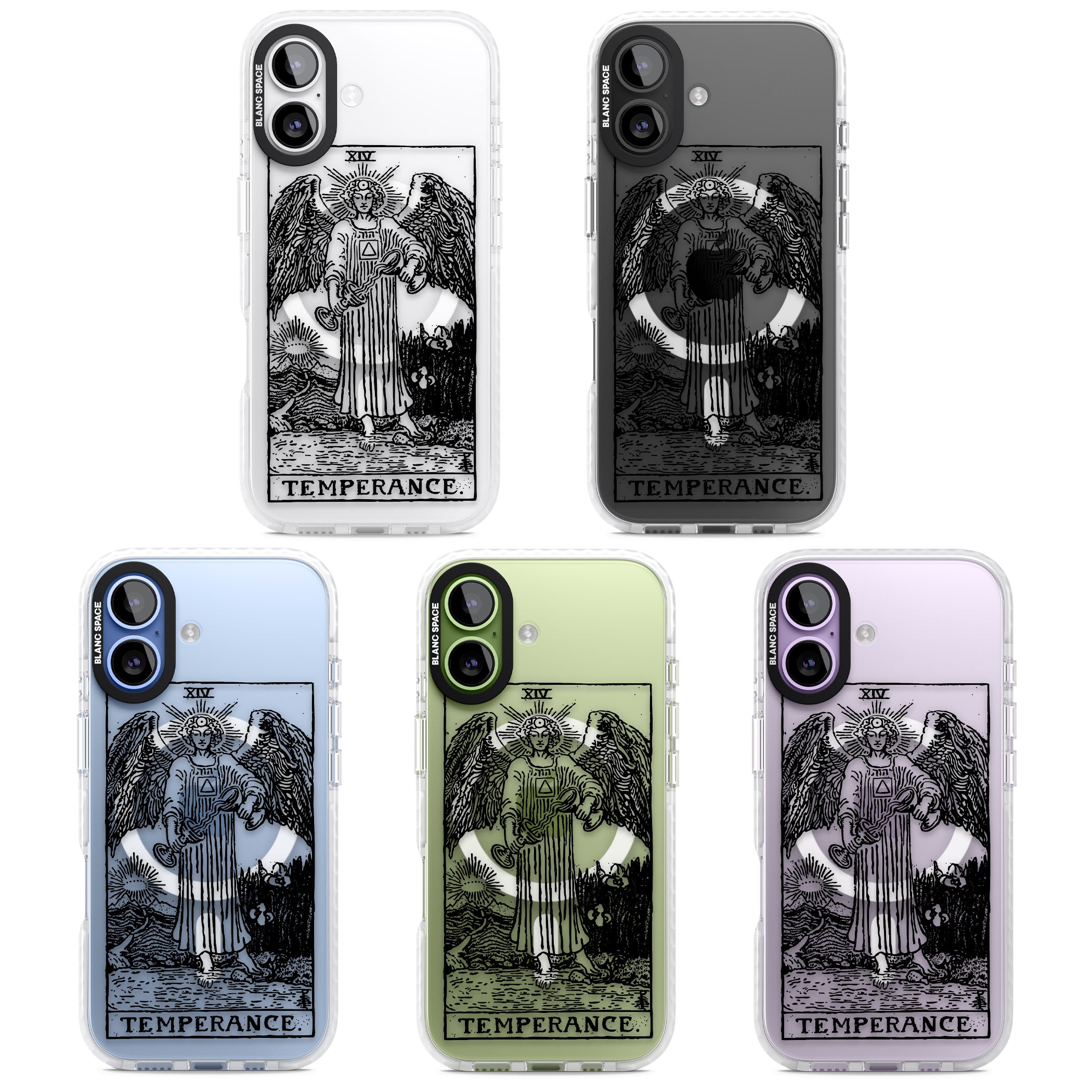 Personalised Temperance Tarot Card (Clear) iPhone 17 Impact Pro Clear Phone Case APT Impact Protection