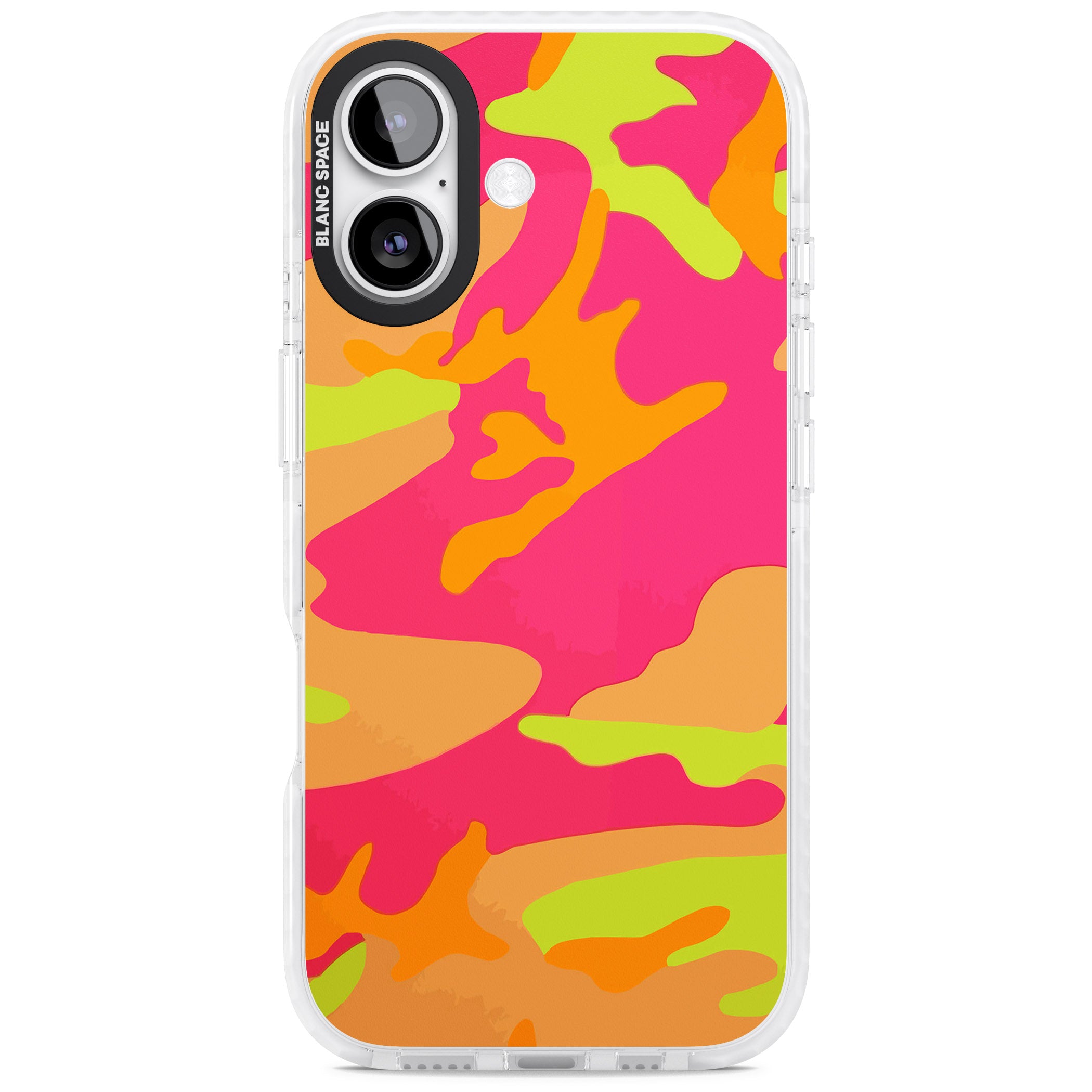 Neon Camo iPhone 17 Impact Pro Clear Phone Case