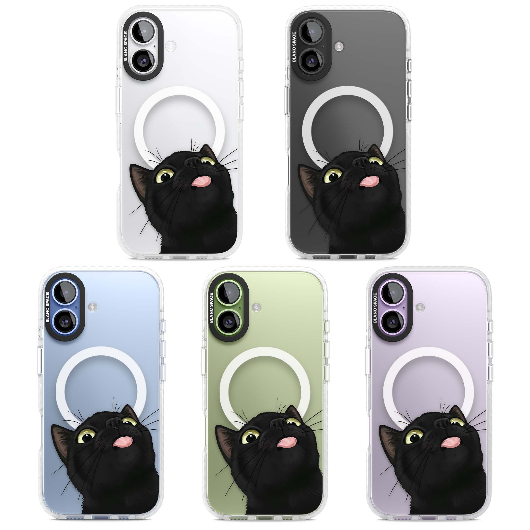 Black Cat Energy for her iPhone case | Impact Magsafe case for iPhone 17