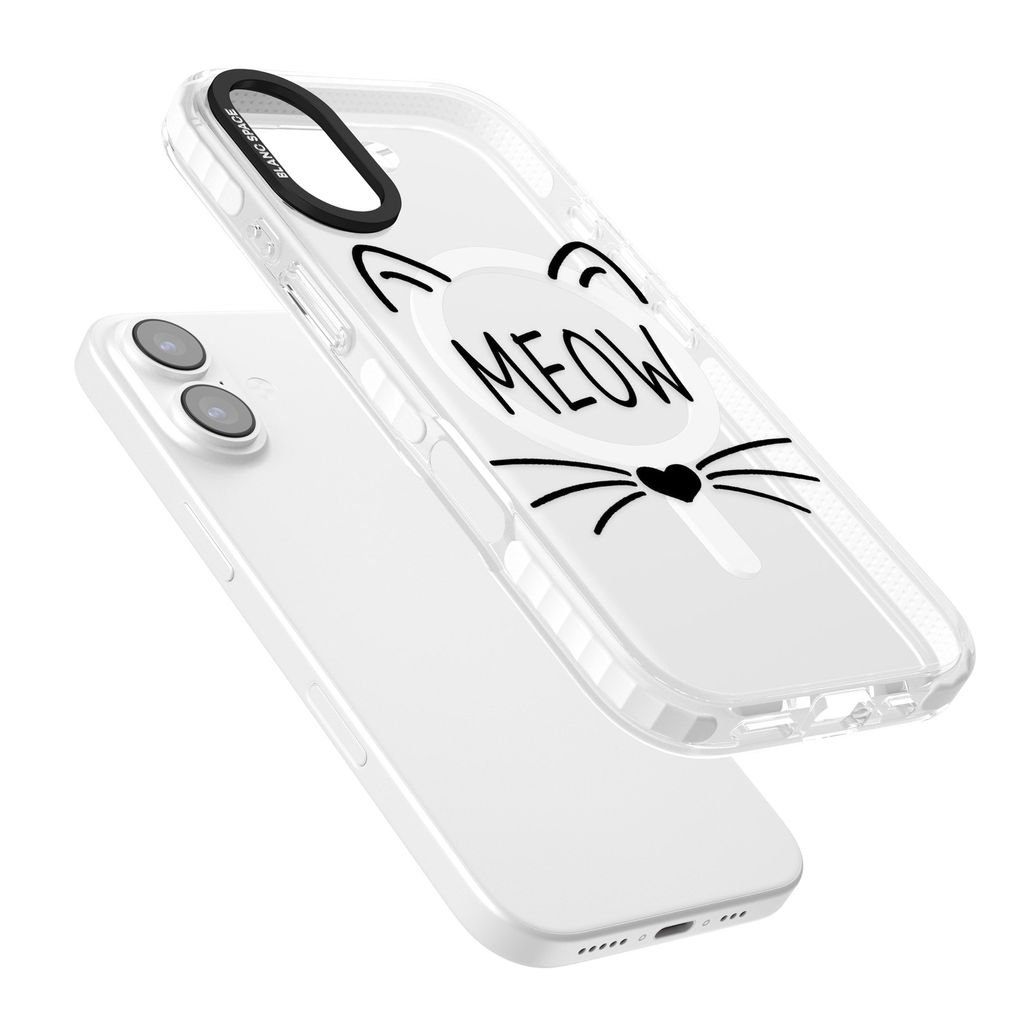 Cat Whiskers iPhone 17 Impact Pro Clear Phone Case Colours