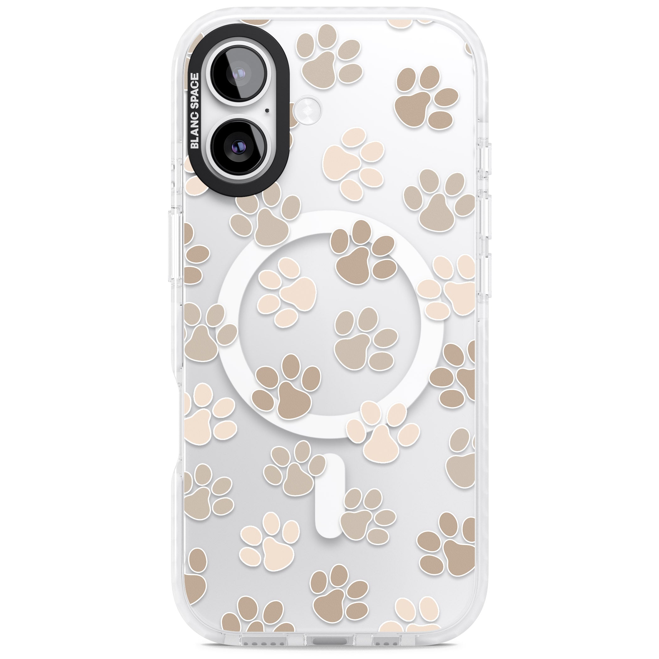 Paw Prints iPhone 17 Impact Pro Clear Phone Case