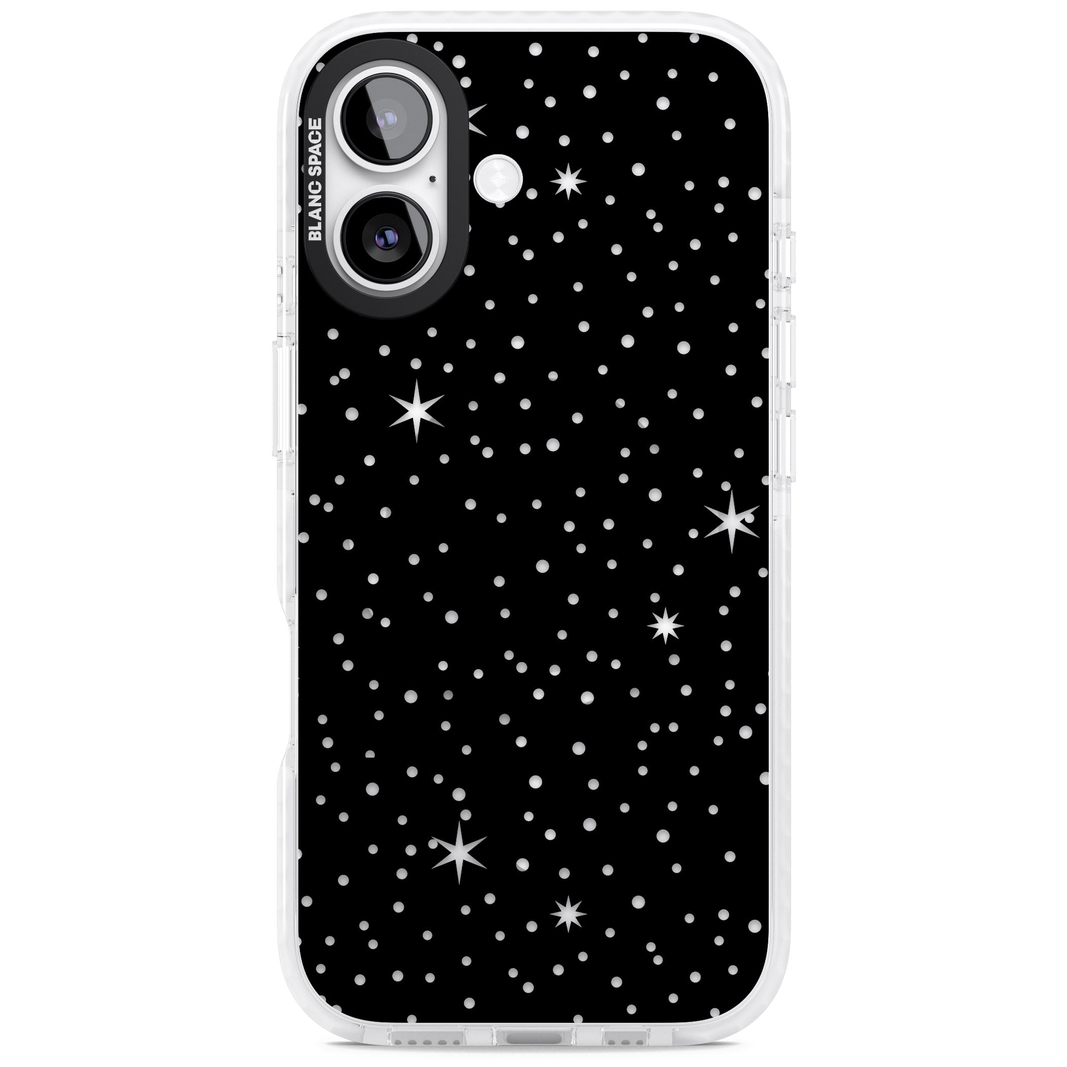 Celestial Cut Out Stars iPhone 17 Impact Pro Clear Phone Case
