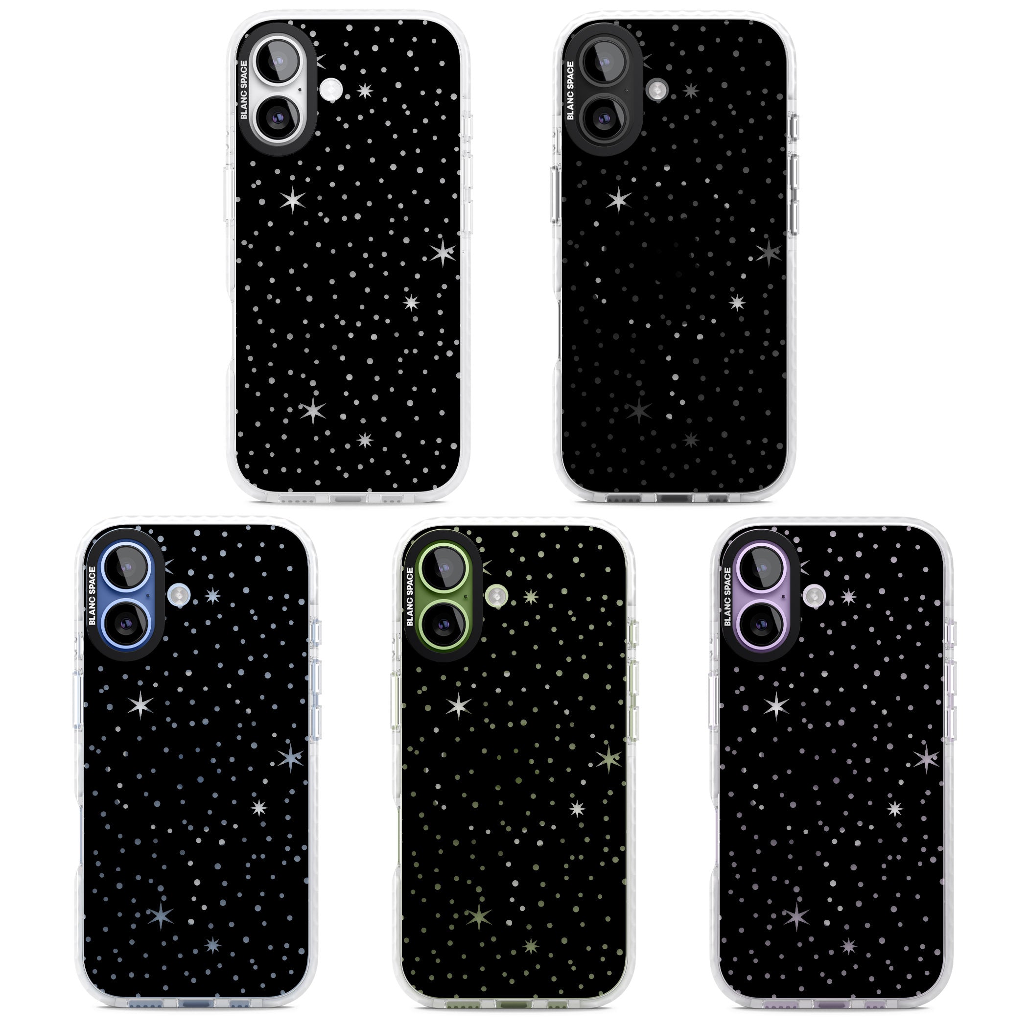 Celestial Cut Out Stars iPhone 17 Impact Pro Clear Phone Case APT Impact Protection