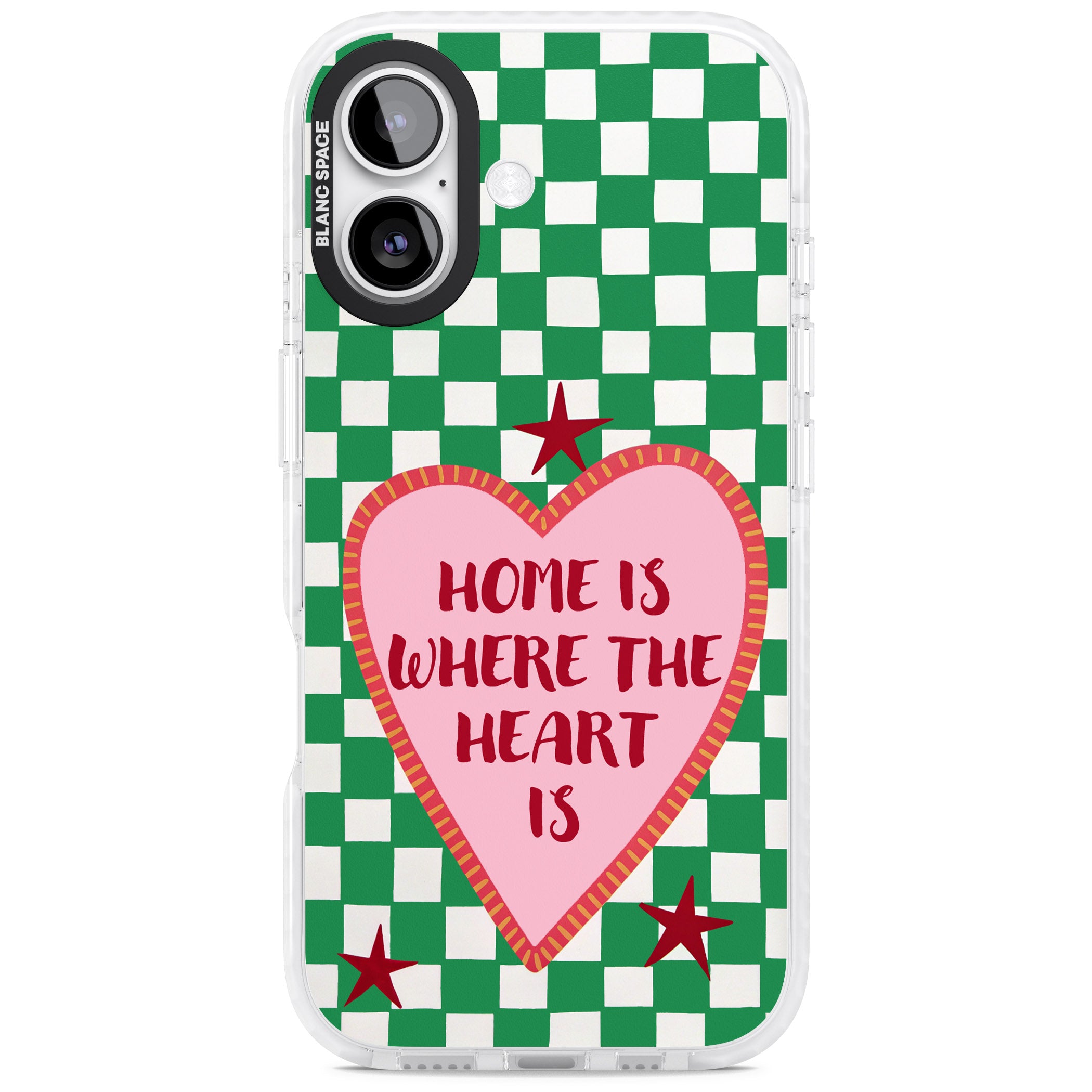 Home Is Where The Heart Is iPhone 17 Impact Pro Clear Phone Case