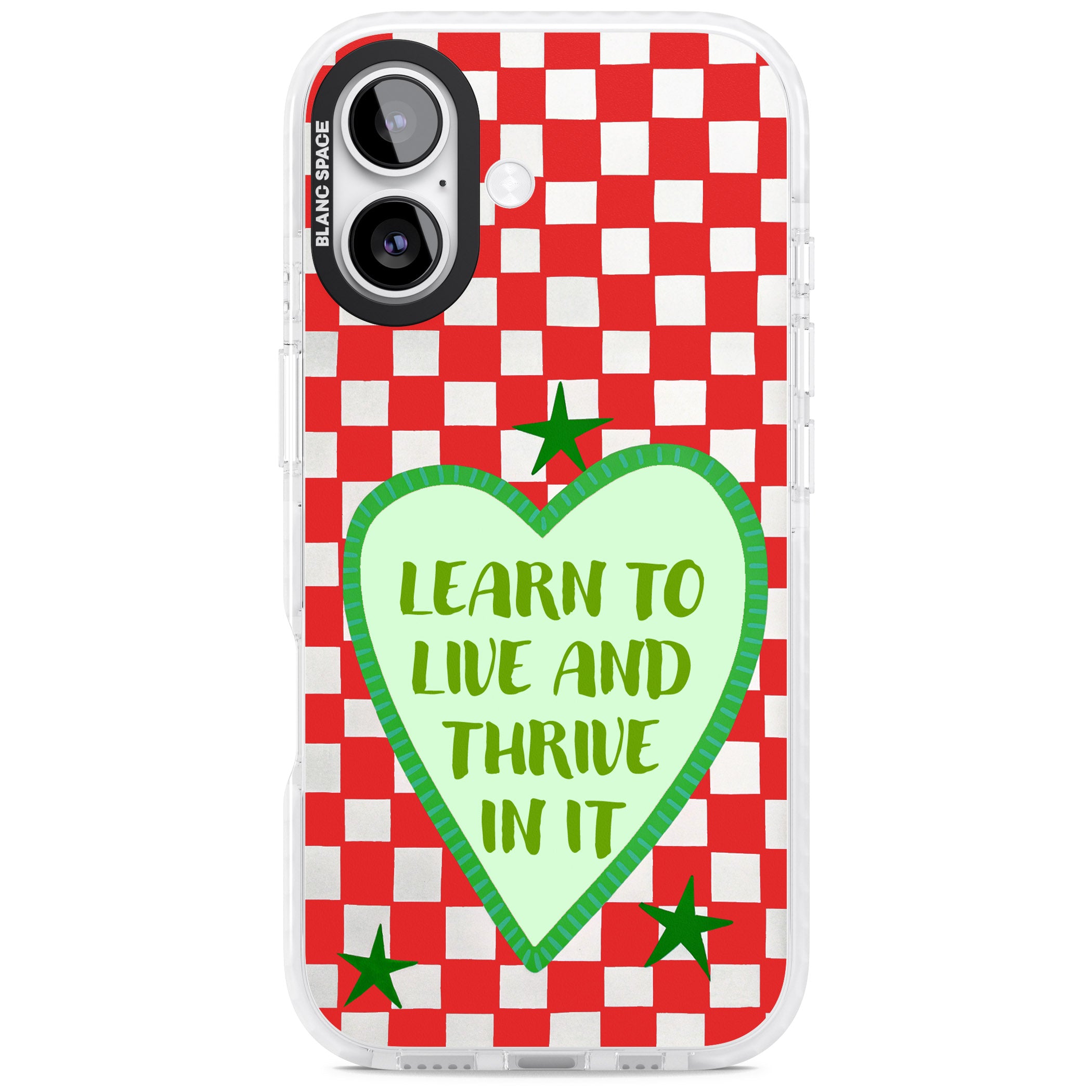 Learn To Live iPhone 17 Impact Pro Clear Phone Case