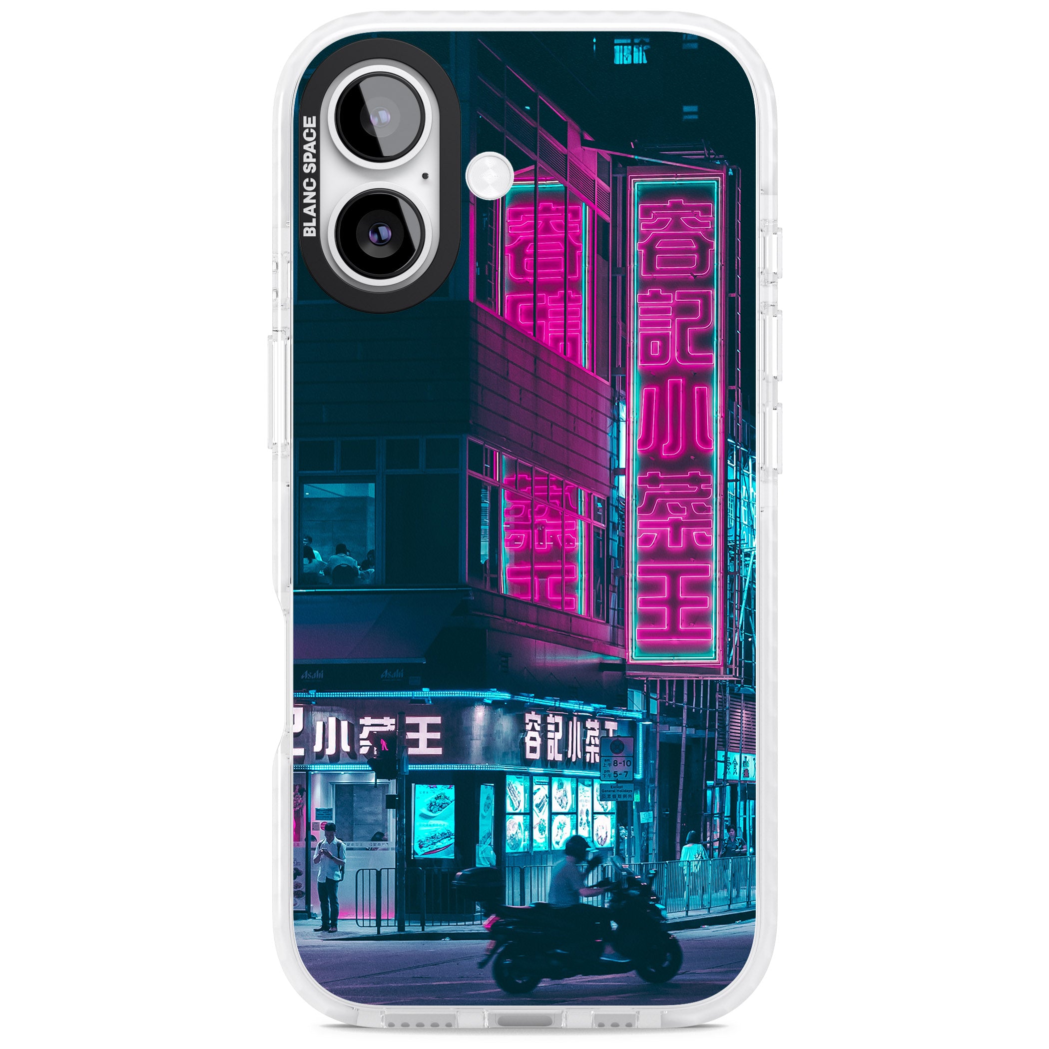 Neon City Ride iPhone 17 Impact Pro Clear Phone Case