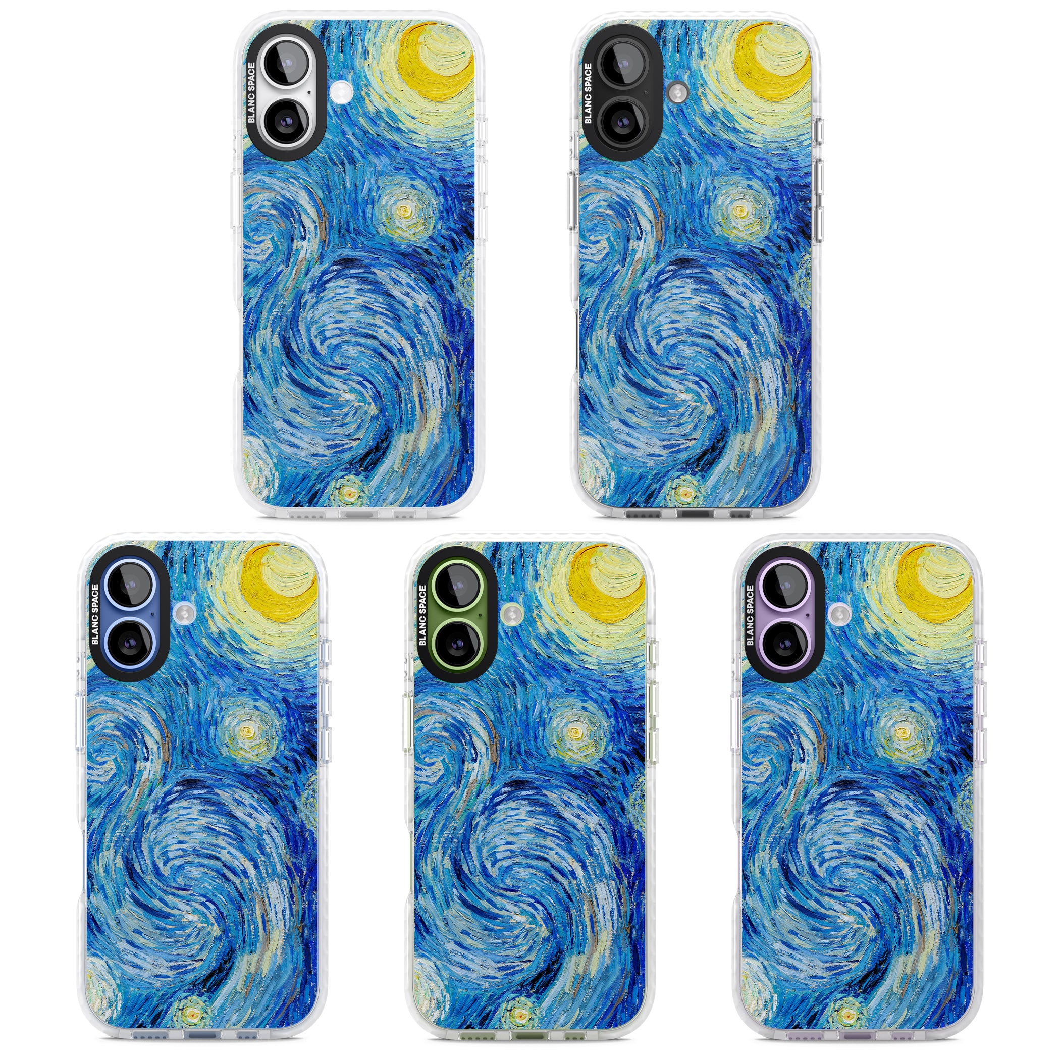 The Starry Night By Vincent Van Gogh iPhone 17 Impact Pro Clear Phone Case APT Impact Protection