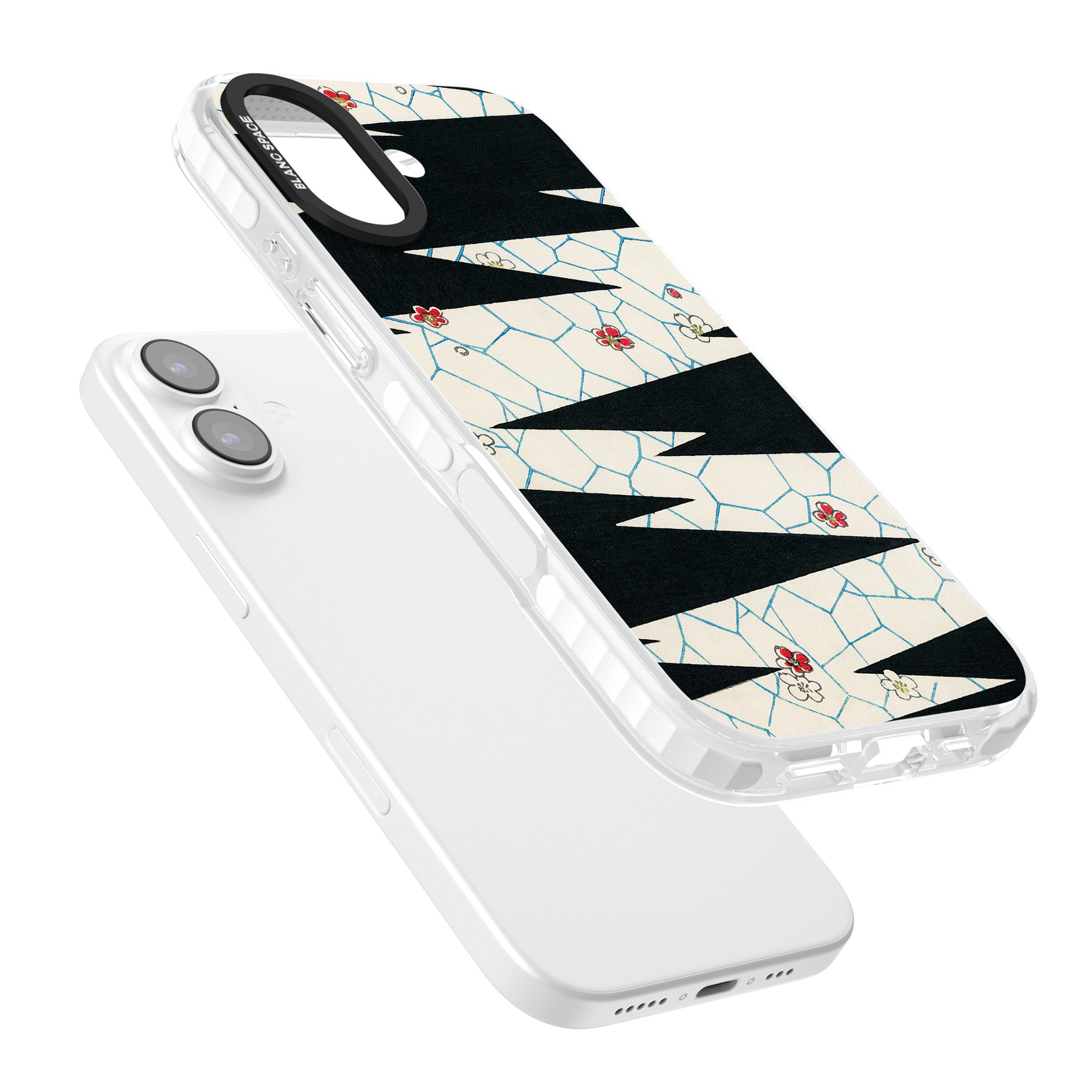 Japanese Flowers By Bijutsu Sekai iPhone 17 Impact Pro Clear Phone Case Colours
