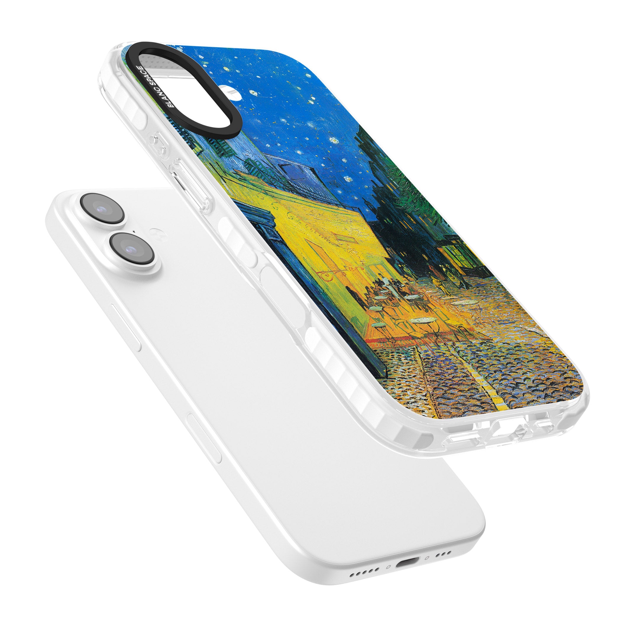 Café Terrace At Night iPhone 17 Impact Pro Clear Phone Case Colours