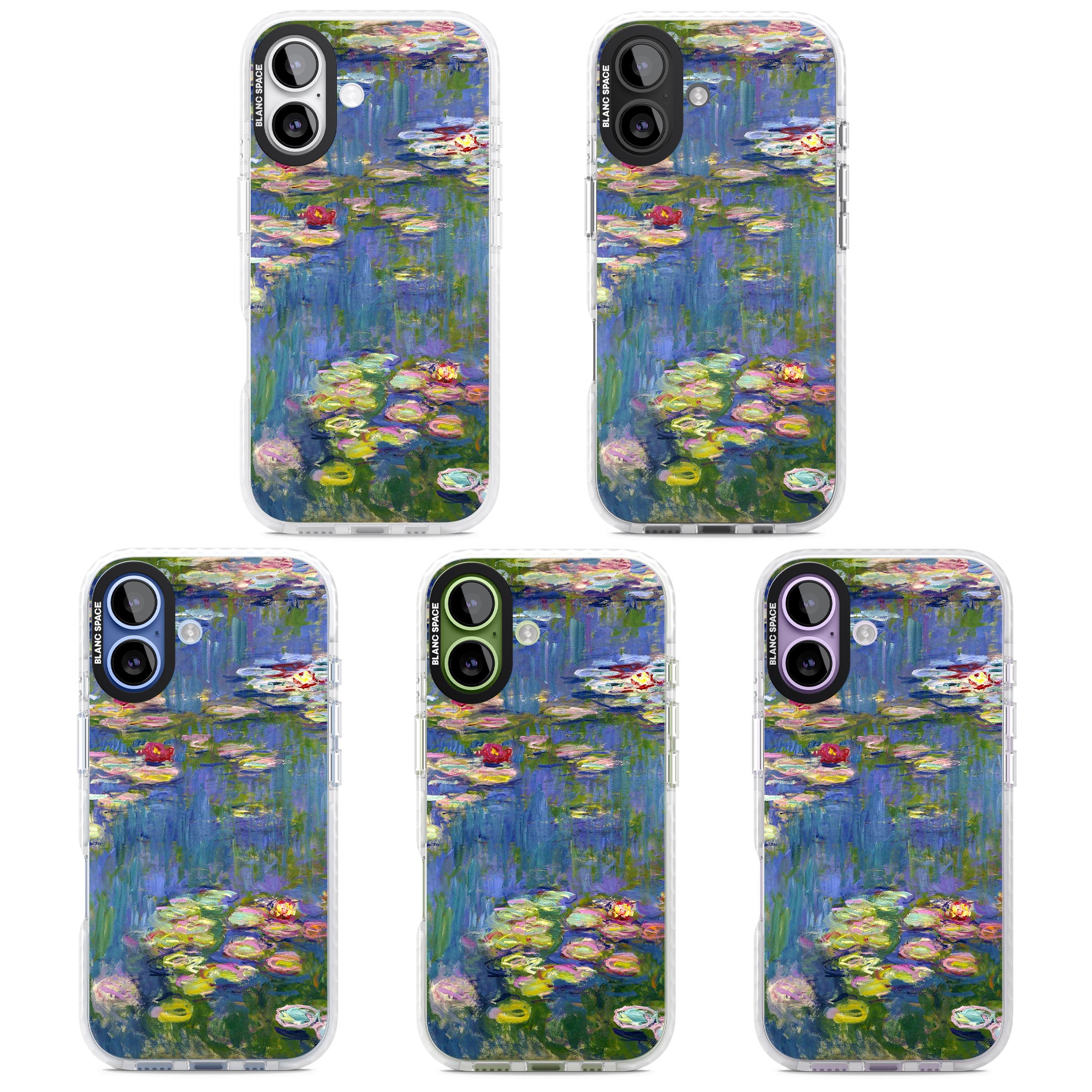 Water Lilies II iPhone 17 Impact Pro Clear Phone Case APT Impact Protection