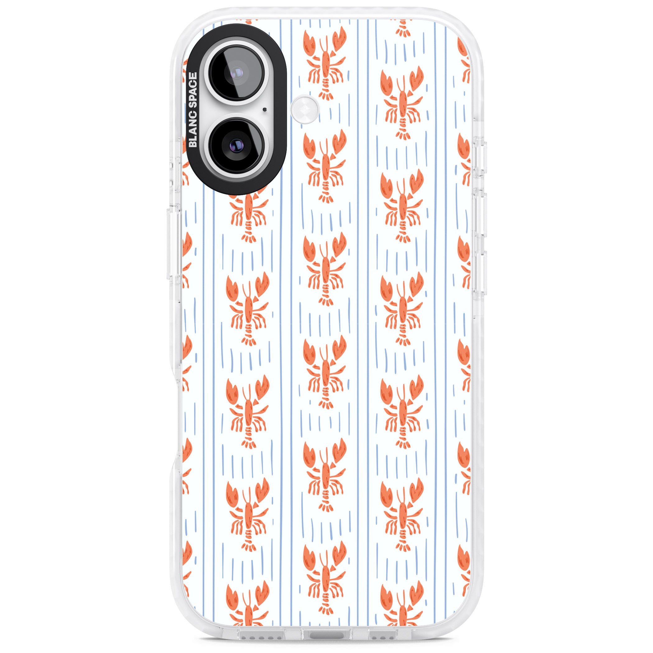 Lobster Stripes iPhone 17 Impact Pro Clear Phone Case