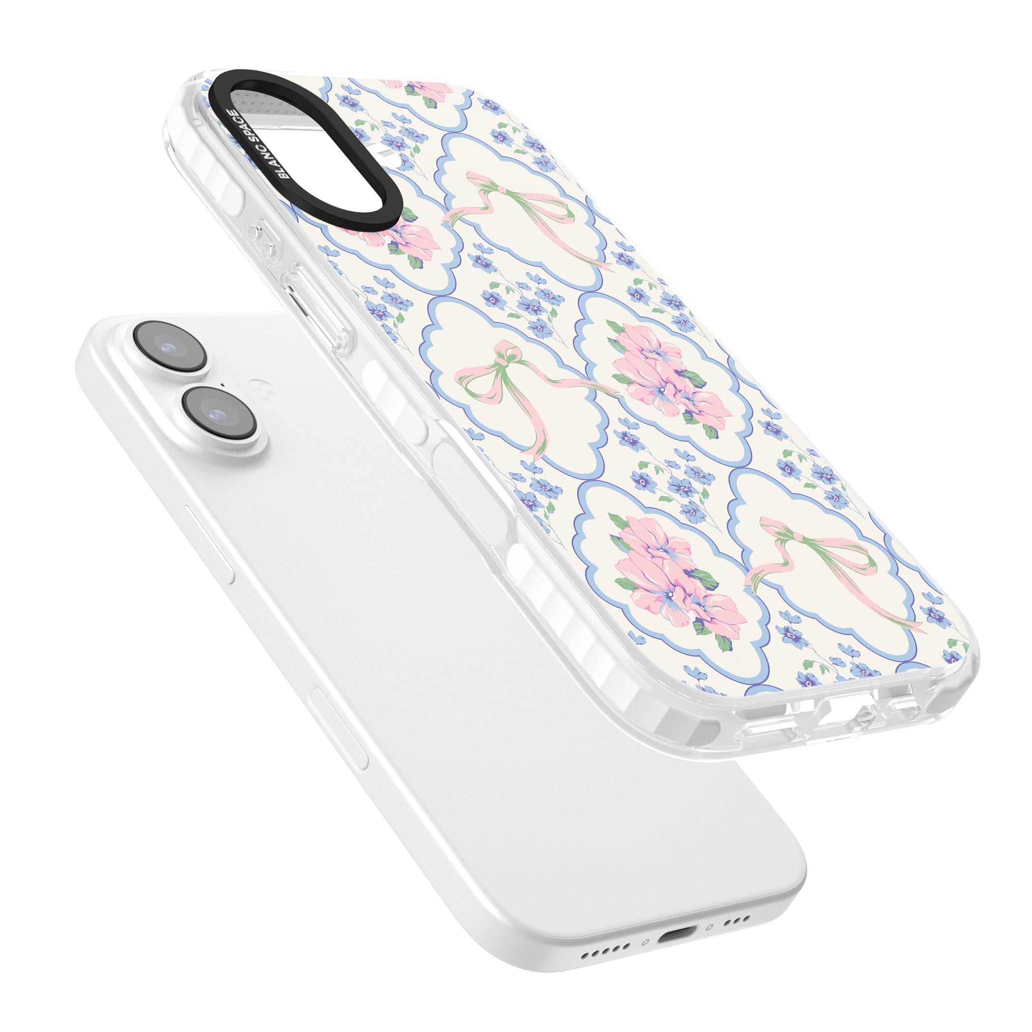 Coquette Flowers & Bows iPhone 17 Impact Pro Clear Phone Case Colours