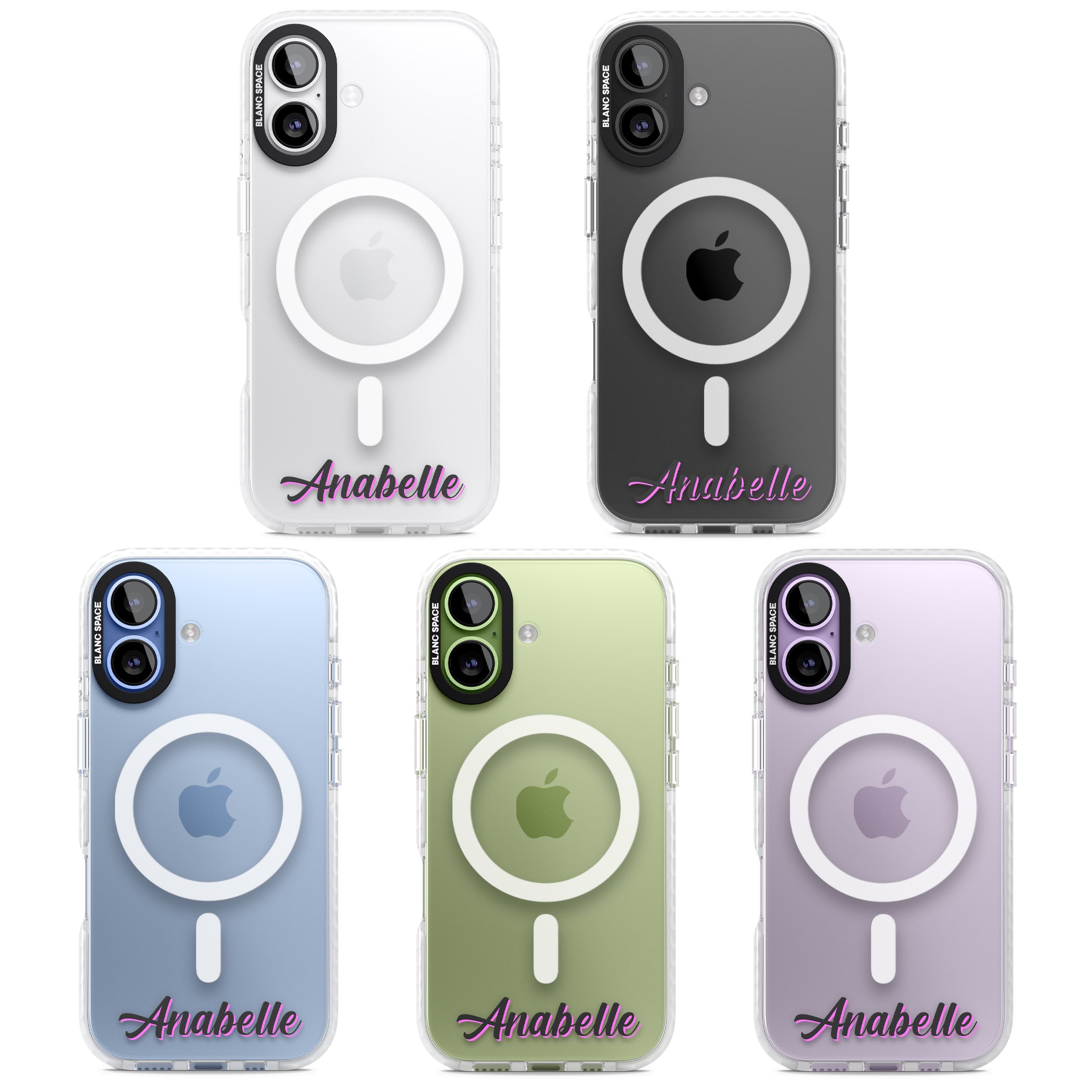 Personalised Cute Bottom Name iPhone 17 Impact Pro Clear Phone Case APT Impact Protection