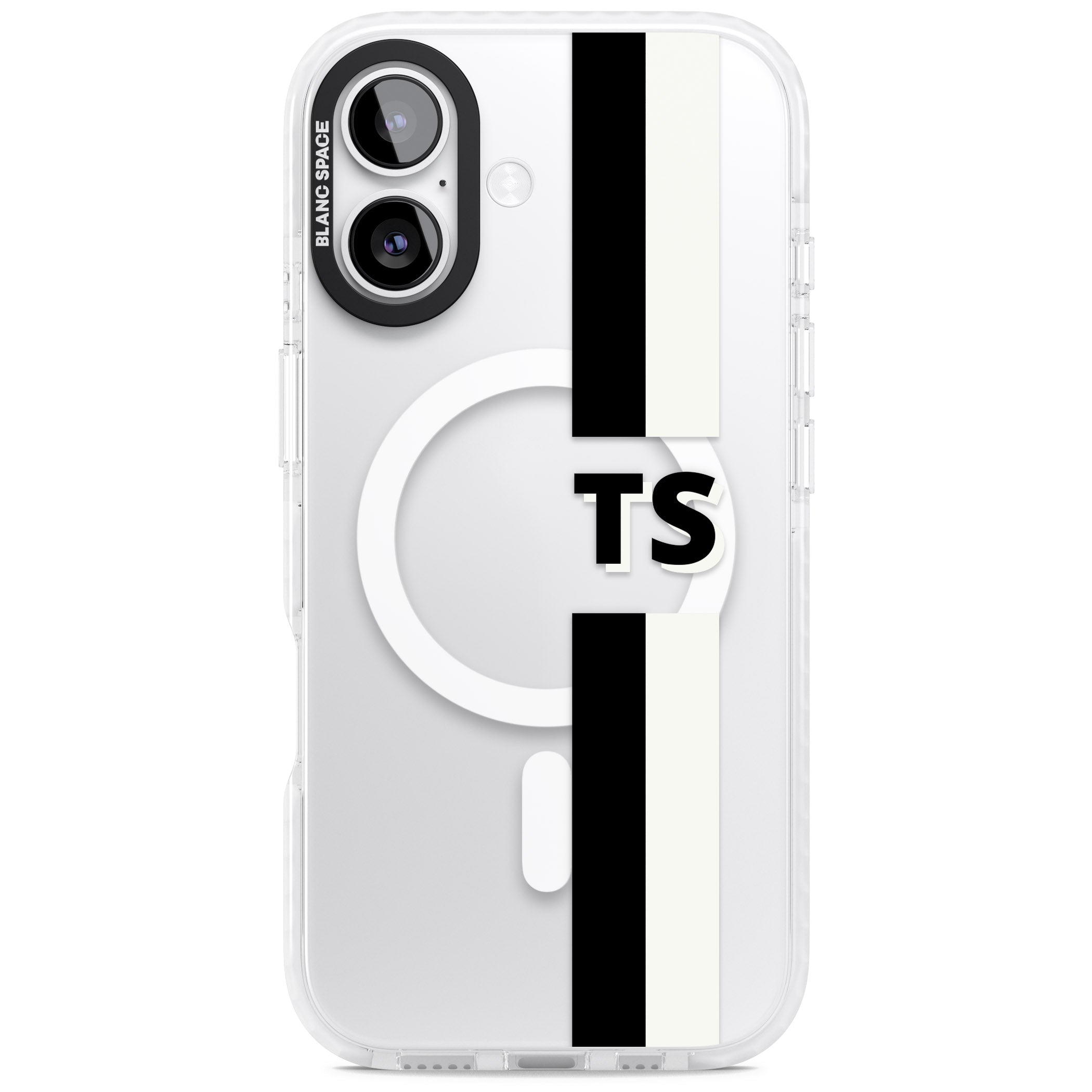 Personalised Black And White Stripe