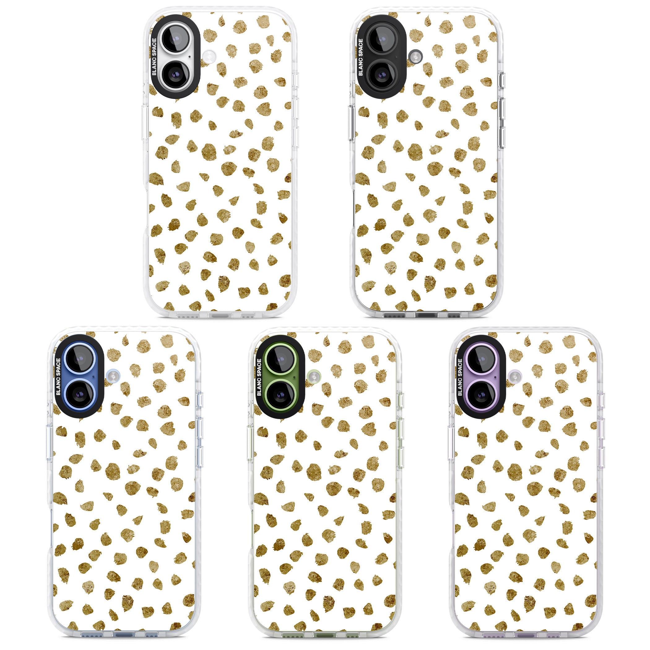 Golden Speckle iPhone 17 Impact Pro Clear Phone Case APT Impact Protection