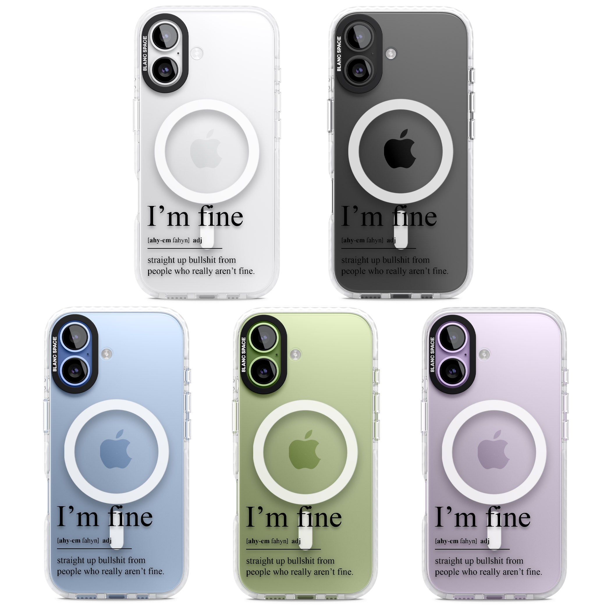 Im Fine iPhone 17 Impact Pro Clear Phone Case APT Impact Protection