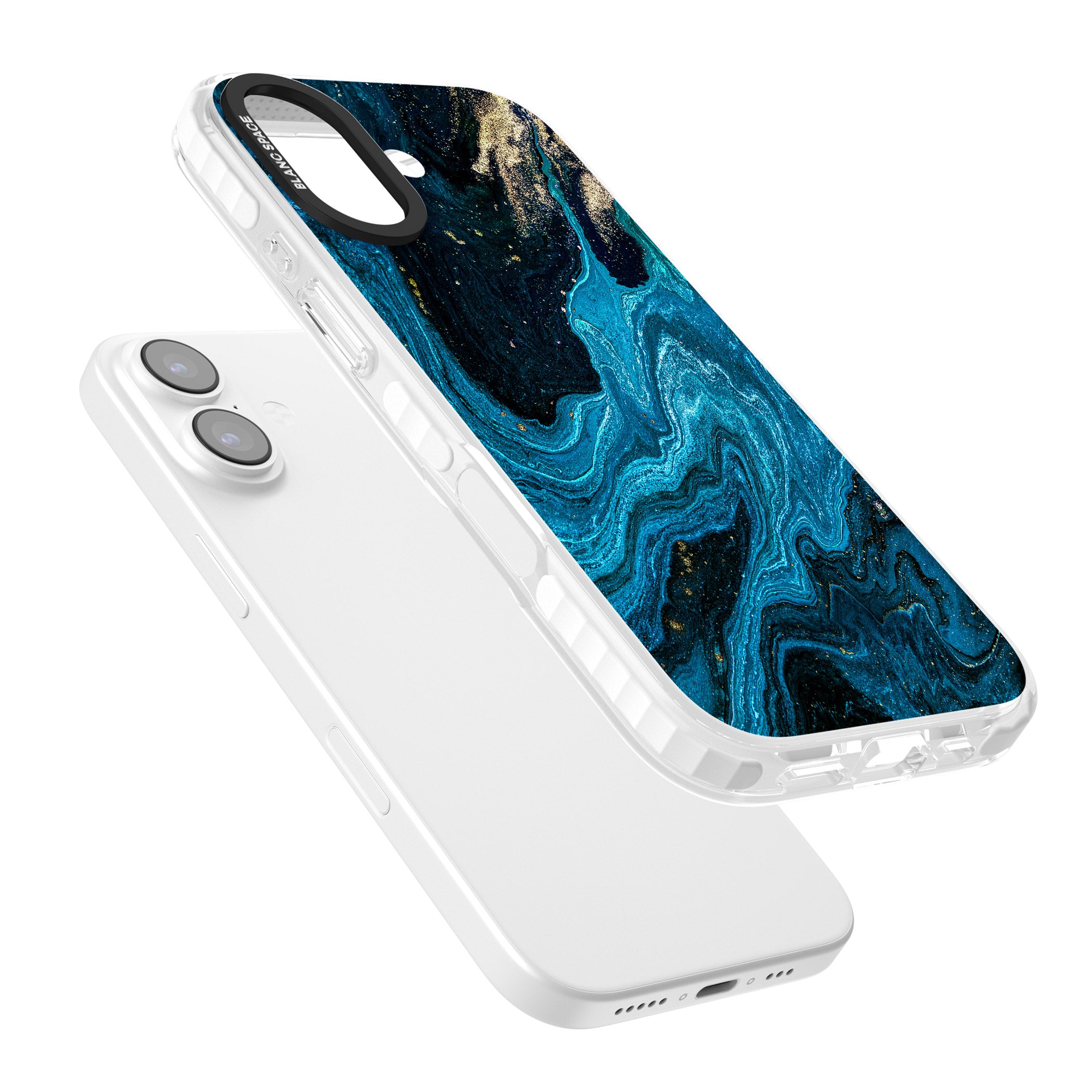 Saphire Lagoon iPhone 17 Impact Pro Clear Phone Case Colours