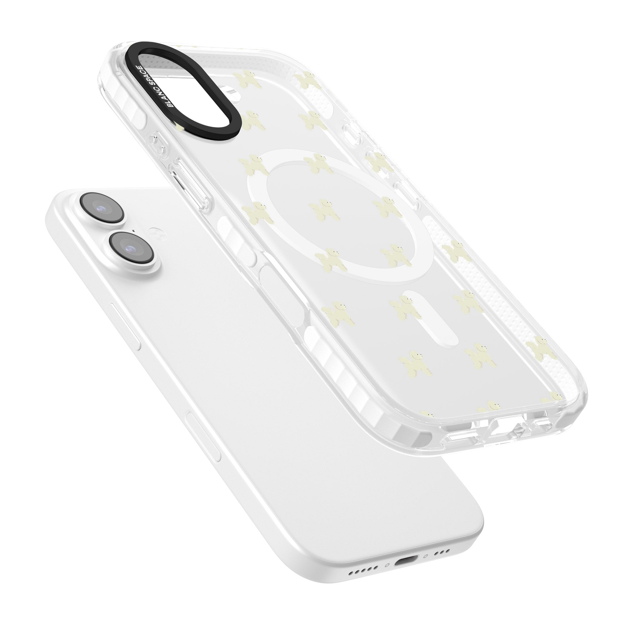 Bichon Frise Pattern iPhone 17 Impact Pro Clear Phone Case Colours