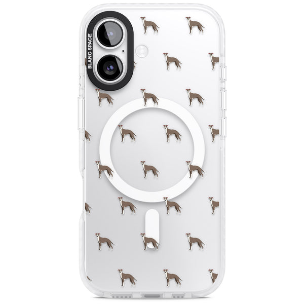 Whippet Dog Pattern Clear